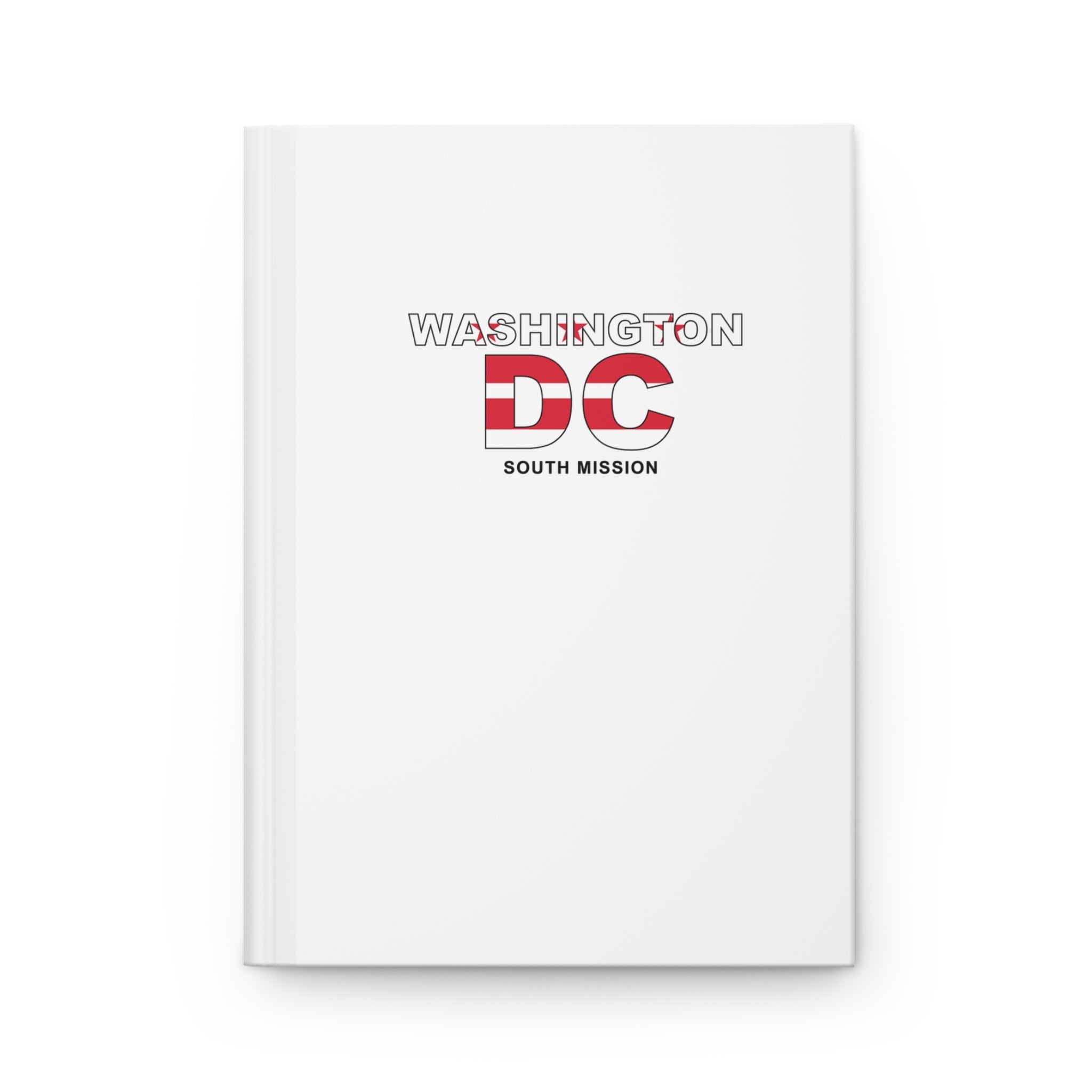 Washington DC North Mission Flag Title White Hardcover Journal Matte - Latter-Day Saint LDS Missionary Gift - Book of Mormon