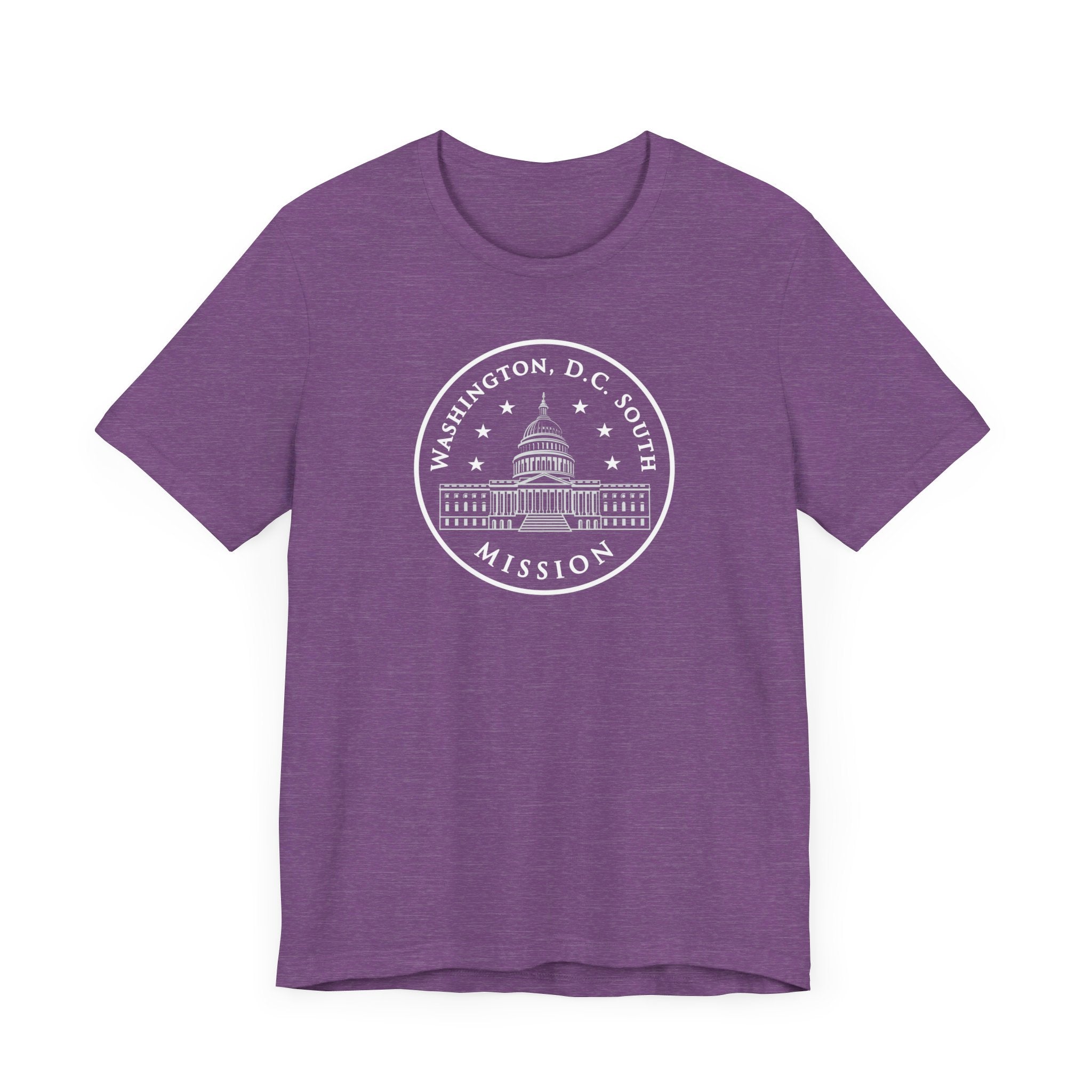 Washington DC South Mission Circular Monochrome Logo T-Shirt - Latter-Day Saint LDS Missionary Gift - Book of Mormon