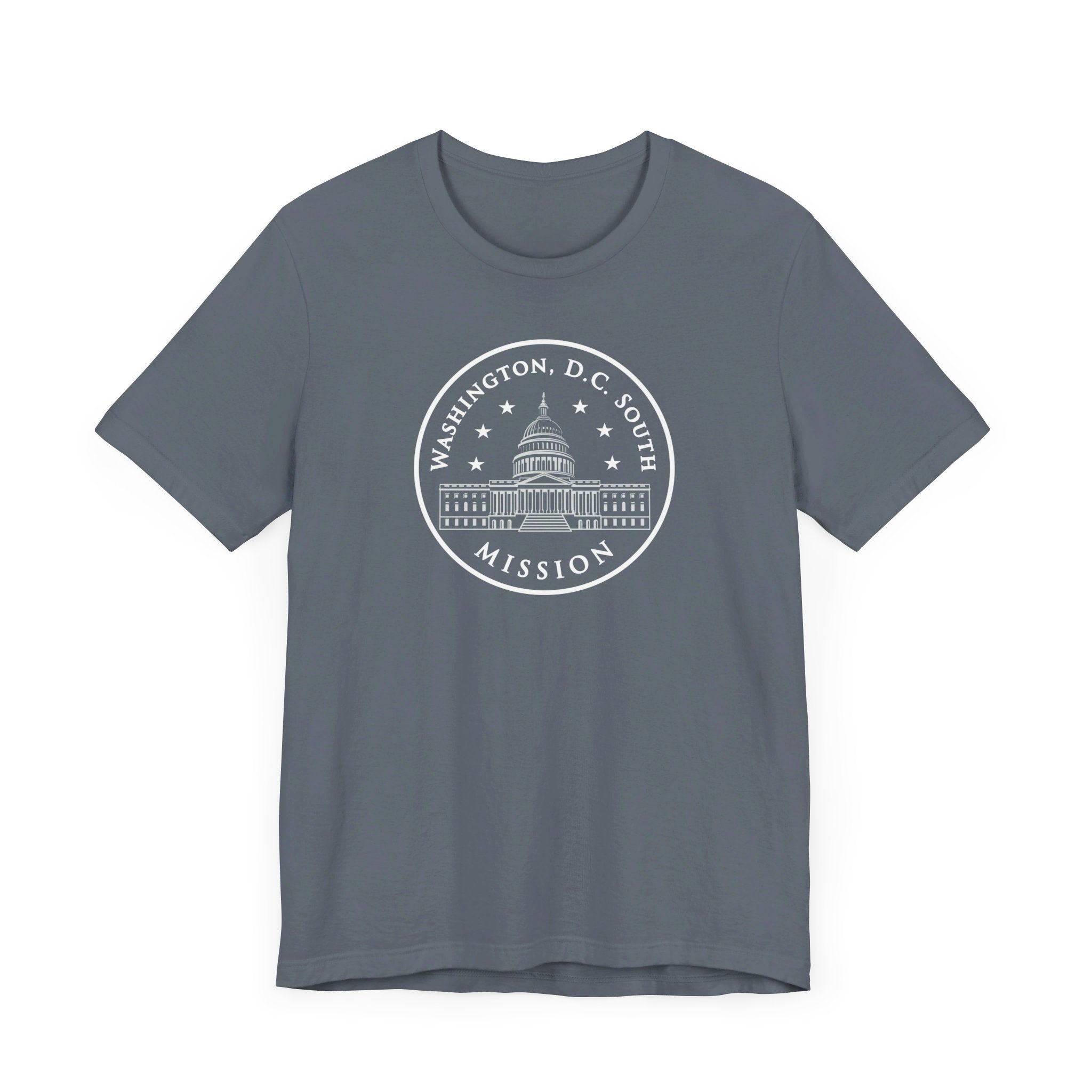 Washington DC South Mission Circular Monochrome Logo T-Shirt - Mission Wishlist - LDS Missionary Gift Store