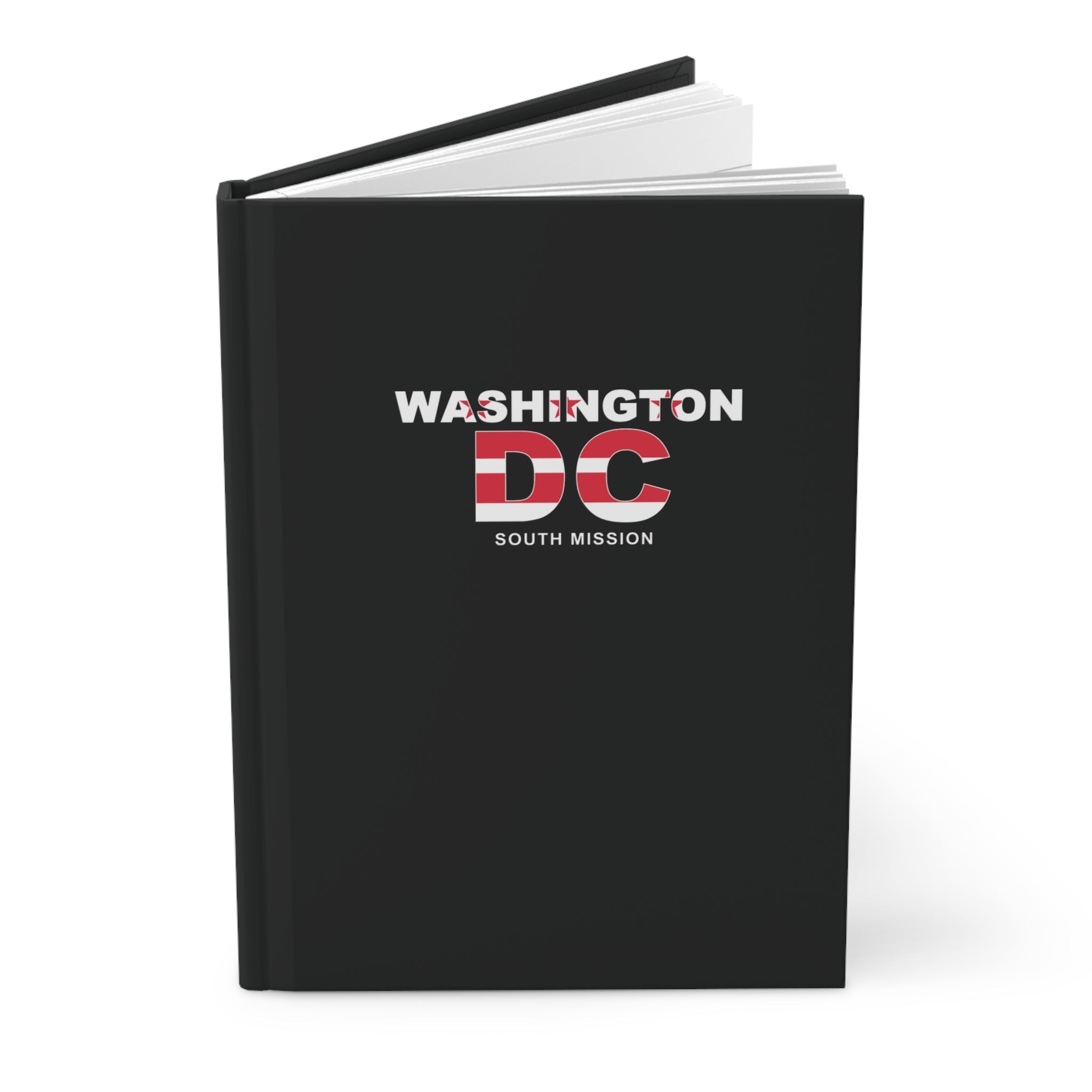 Washington DC South Mission Flag Title Black Hardcover Journal Matte - Mission Wishlist - LDS Missionary Gift Store