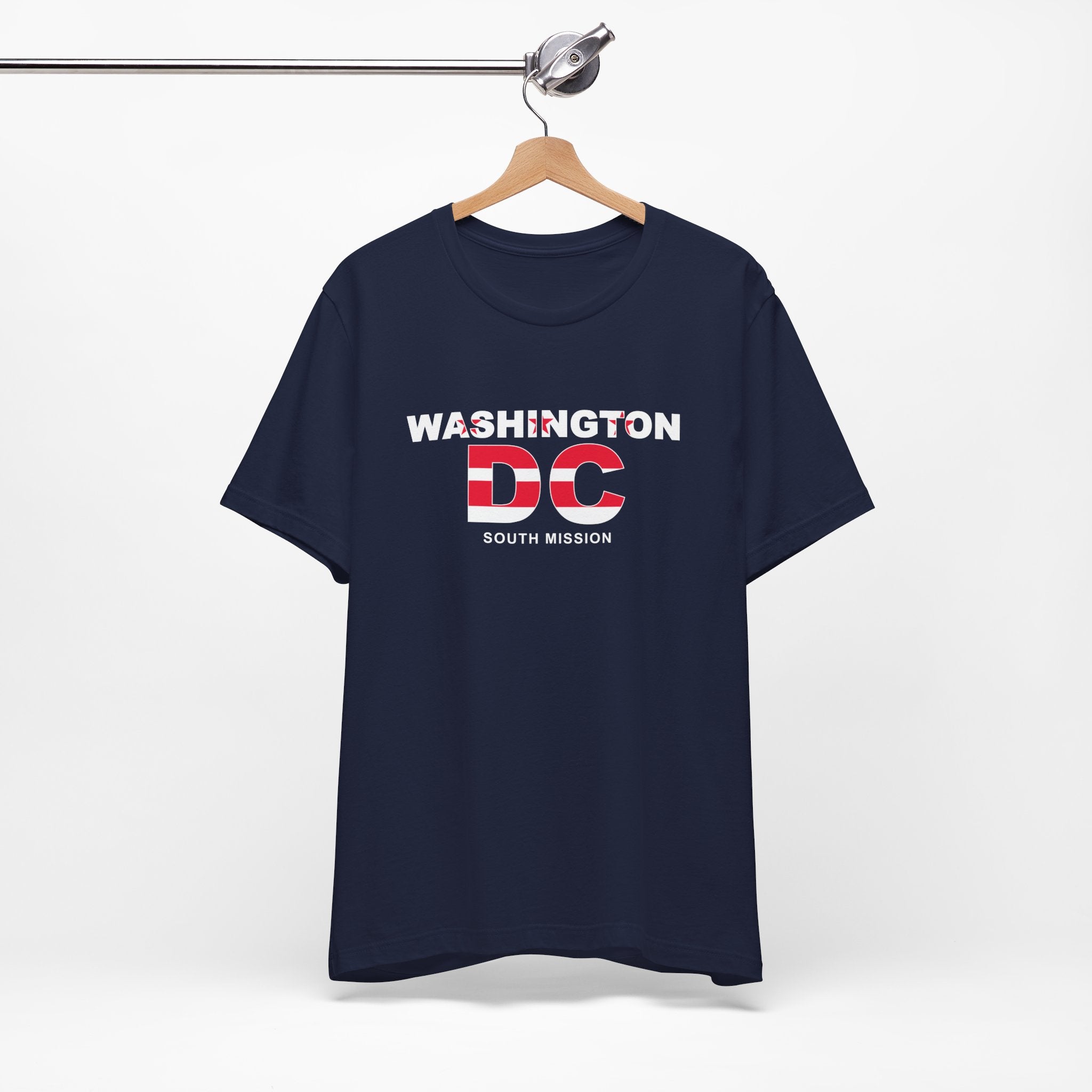 Washington DC South Mission Flag Title T-shirt - Latter-Day Saint LDS Missionary Gift - Book of Mormon