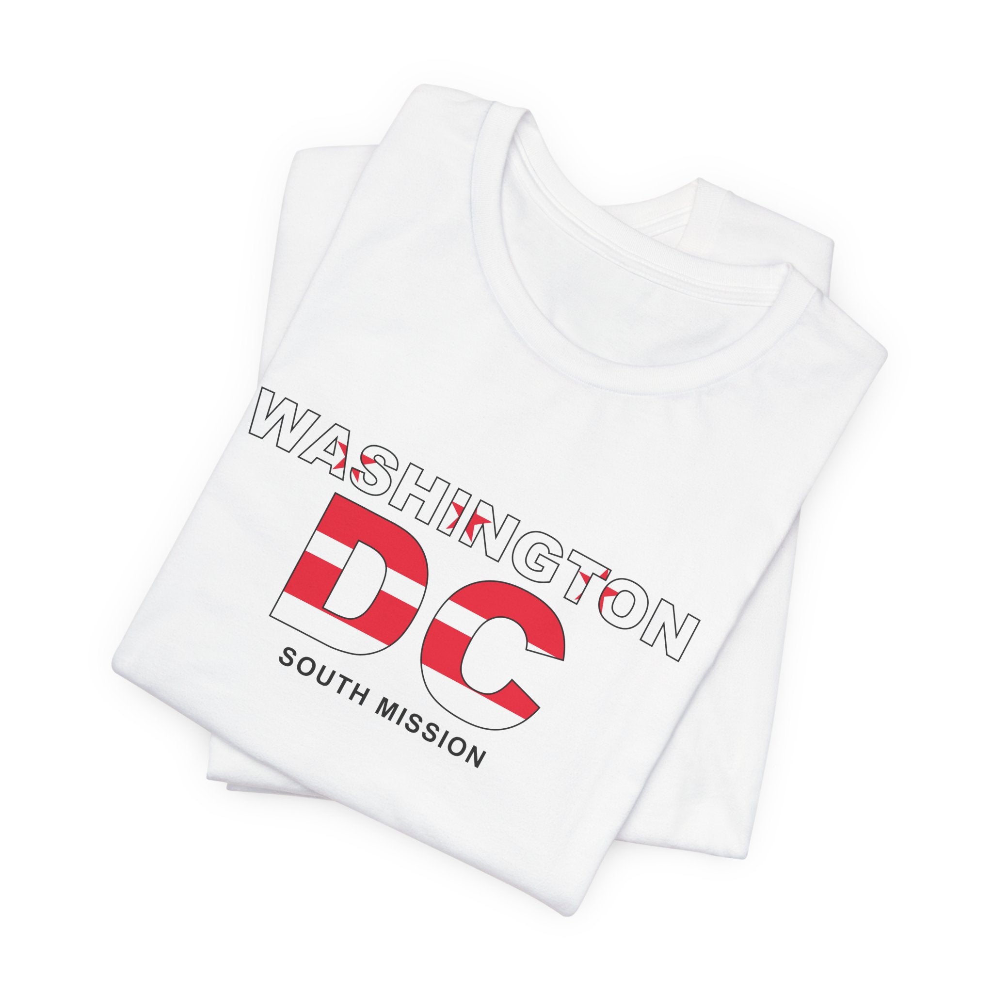 Washington DC South Mission Flag Title T-shirt - Latter-Day Saint LDS Missionary Gift - Book of Mormon