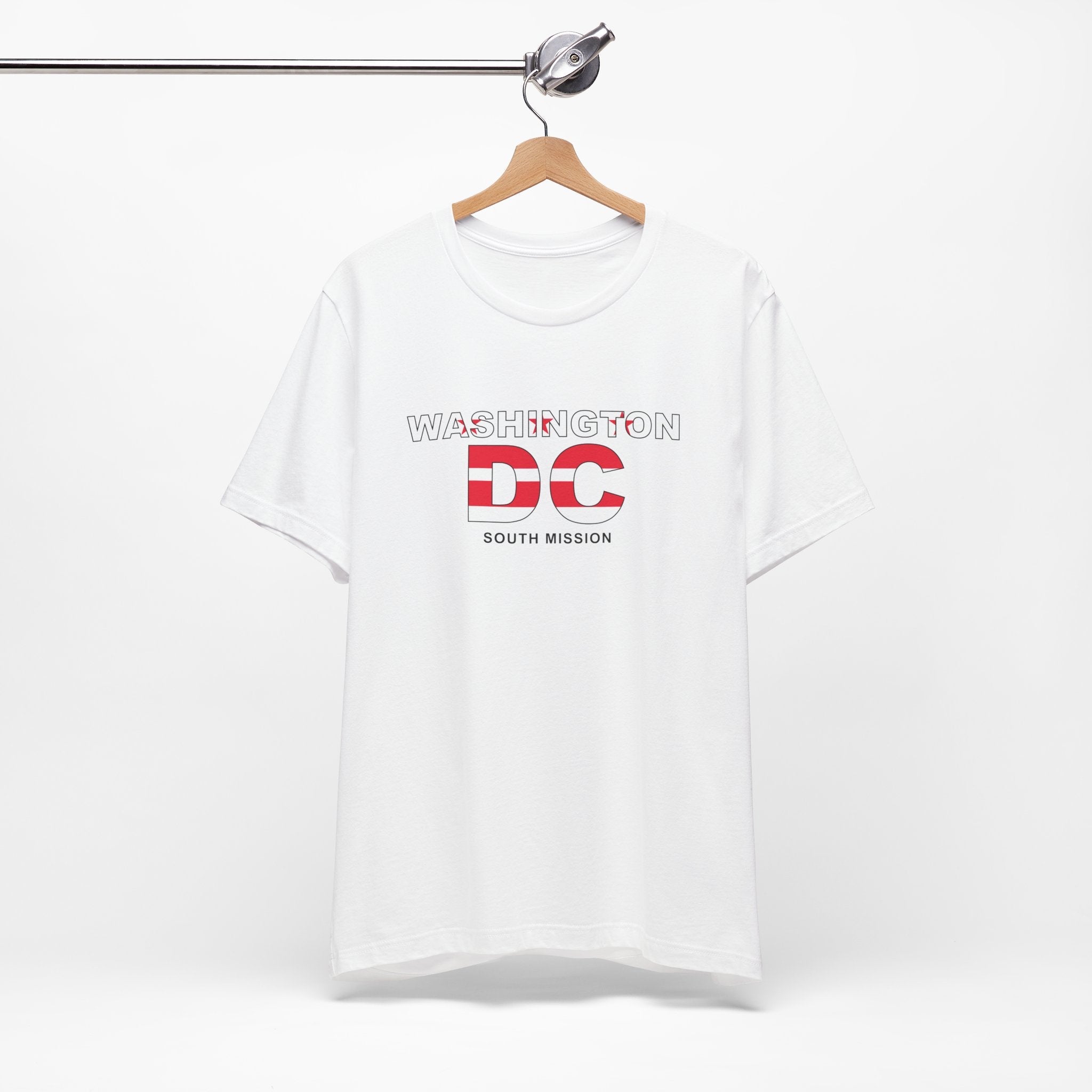 Washington DC South Mission Flag Title T-shirt - Latter-Day Saint LDS Missionary Gift - Book of Mormon