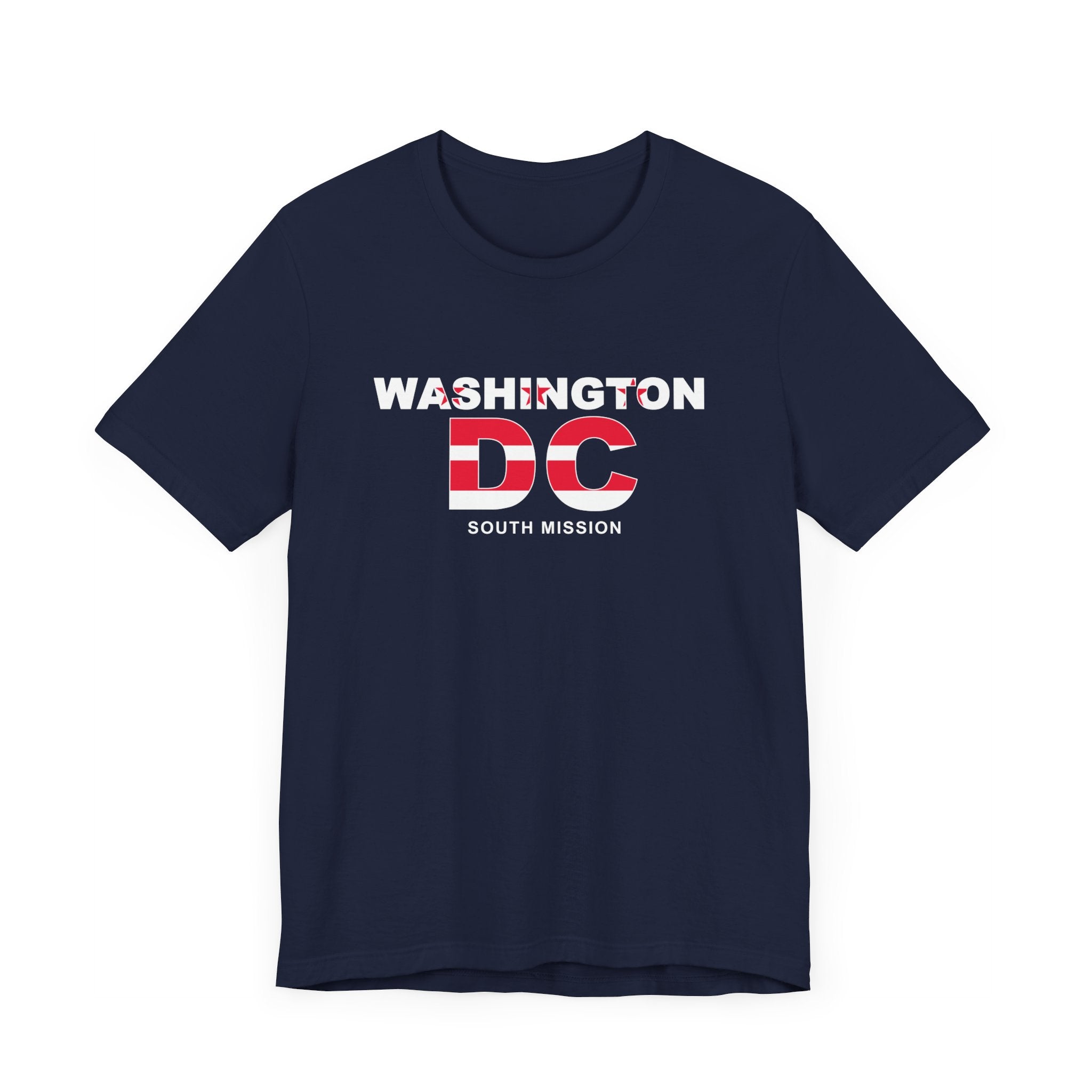 Washington DC South Mission Flag Title T-shirt - Latter-Day Saint LDS Missionary Gift - Book of Mormon