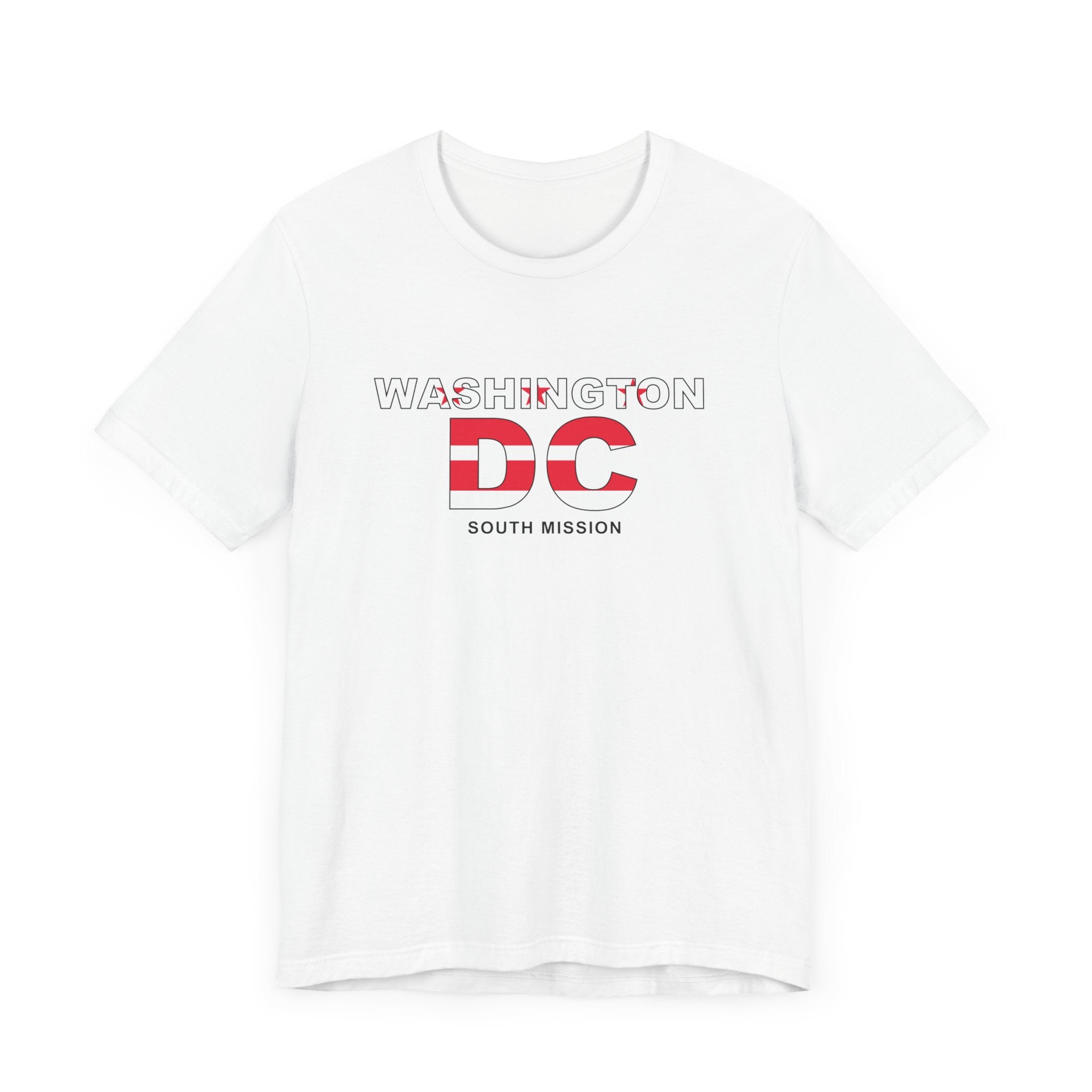 Washington DC South Mission Flag Title T-shirt - Latter-Day Saint LDS Missionary Gift - Book of Mormon