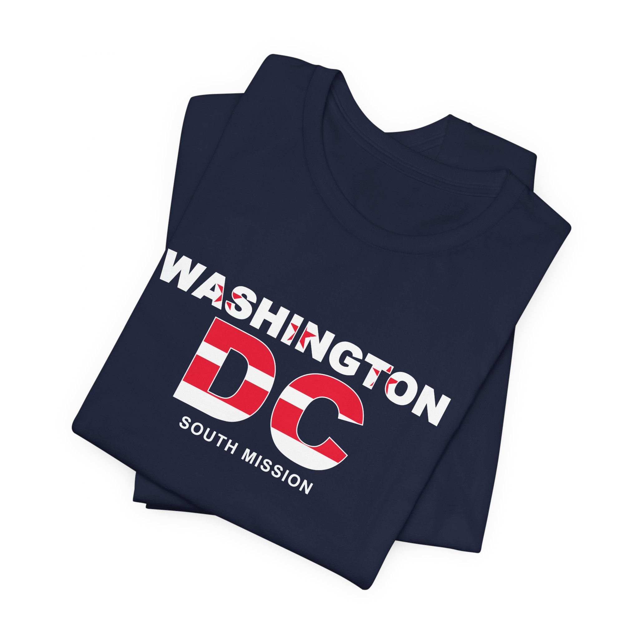 Washington DC South Mission Flag Title T-shirt - Latter-Day Saint LDS Missionary Gift - Book of Mormon