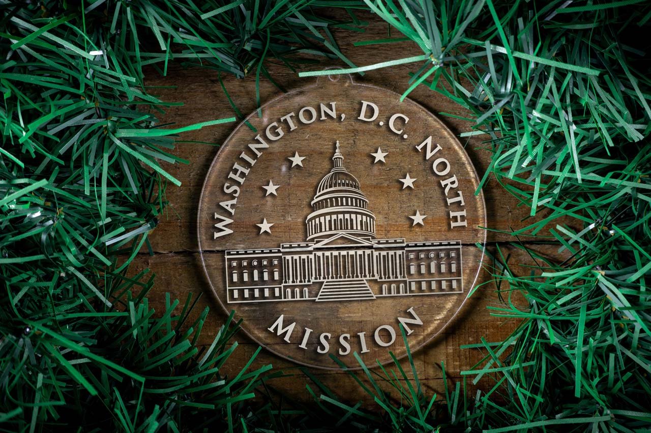 Washington, D.C. North Mission Christmas Ornament - Latter-Day Saint LDS Missionary Gift - Book of Mormon