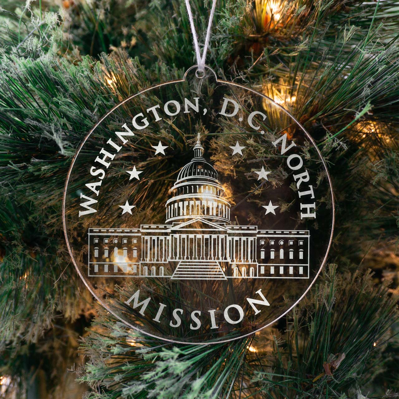 Washington, D.C. North Mission Christmas Ornament - Latter-Day Saint LDS Missionary Gift - Book of Mormon