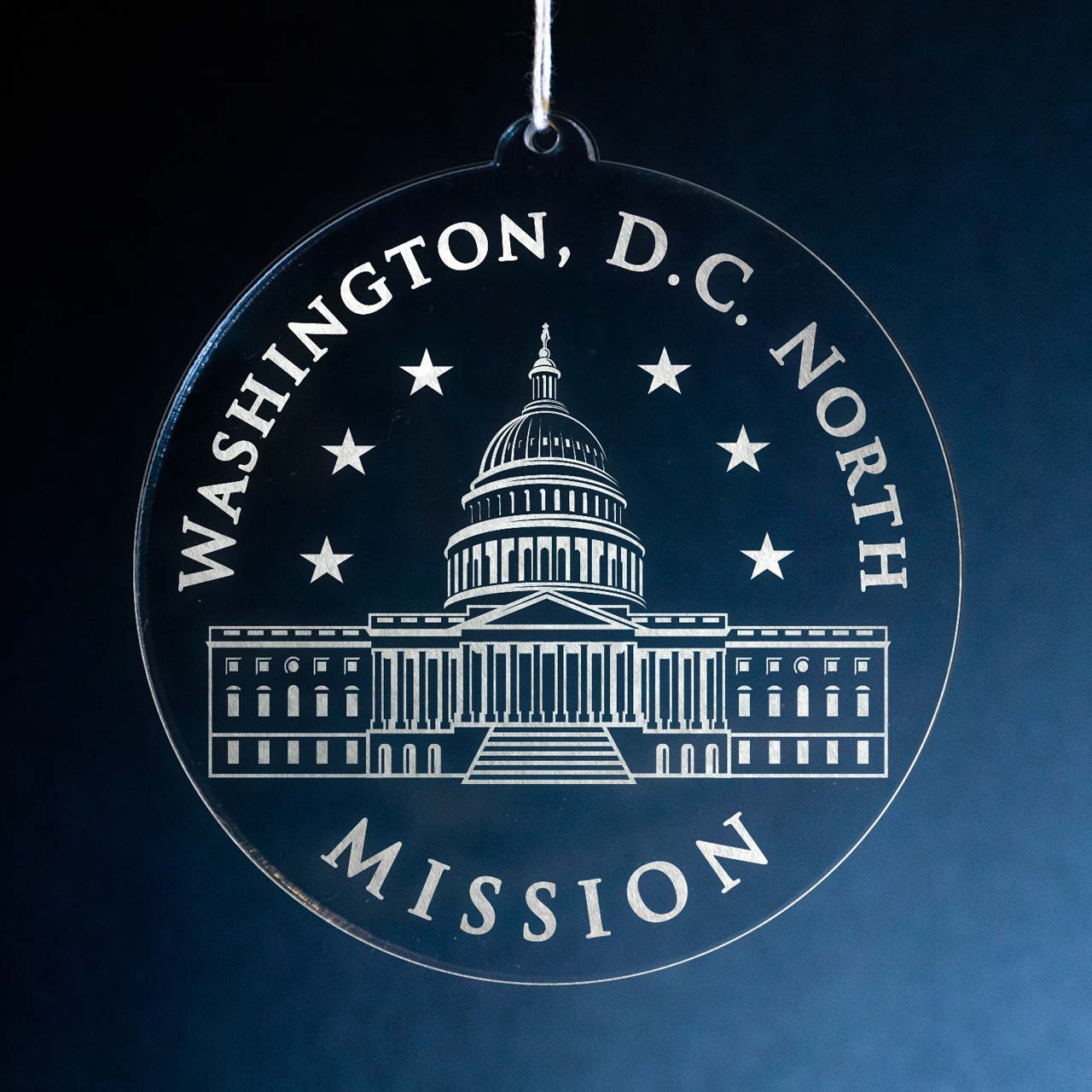 Washington, D.C. North Mission Christmas Ornament - Latter-Day Saint LDS Missionary Gift - Book of Mormon