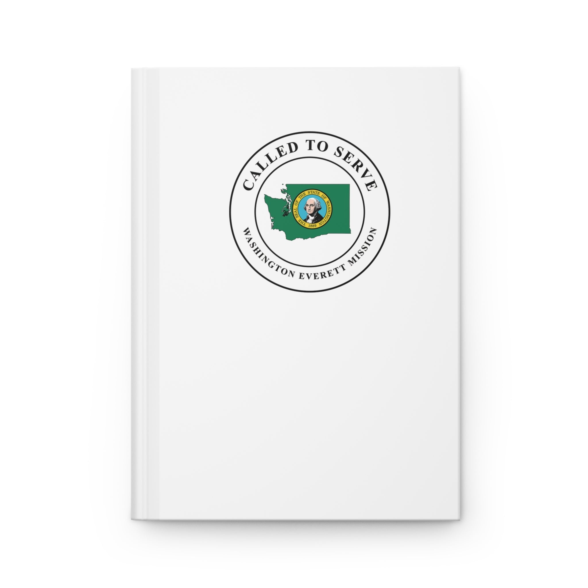 Washington Everett Mission Flag Map Called to Serve White Hardcover Journal Matte - Mission Wishlist - LDS Missionary Gift Store