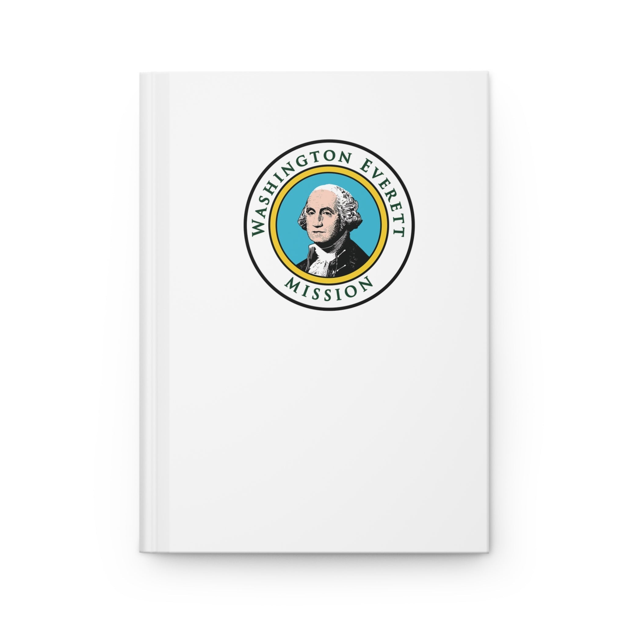 Washington Everett Mission Logo Design White Hardcover Journal Matte - Mission Wishlist - LDS Missionary Gift Store