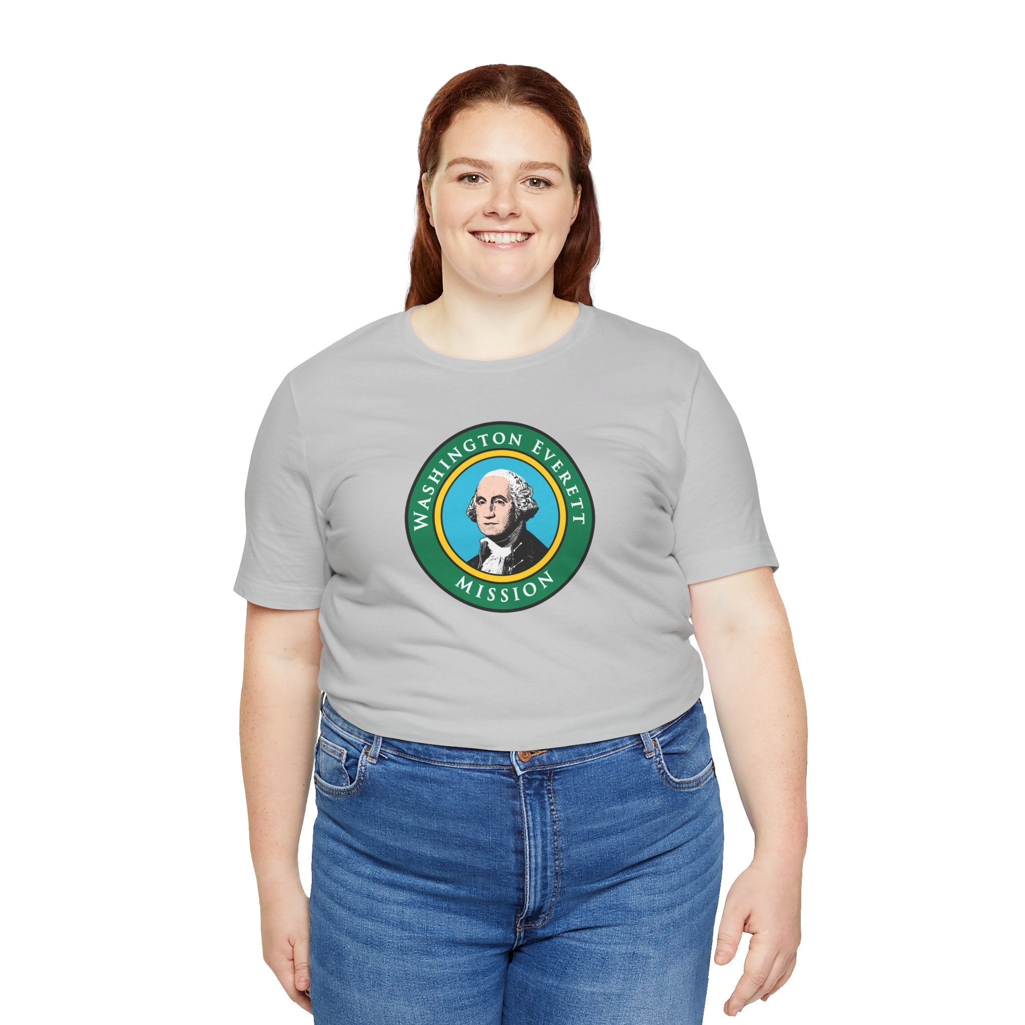 Washington Everett Mission State Flag Logo (Black Border) T-shirt - Mission Wishlist - LDS Missionary Gift Store