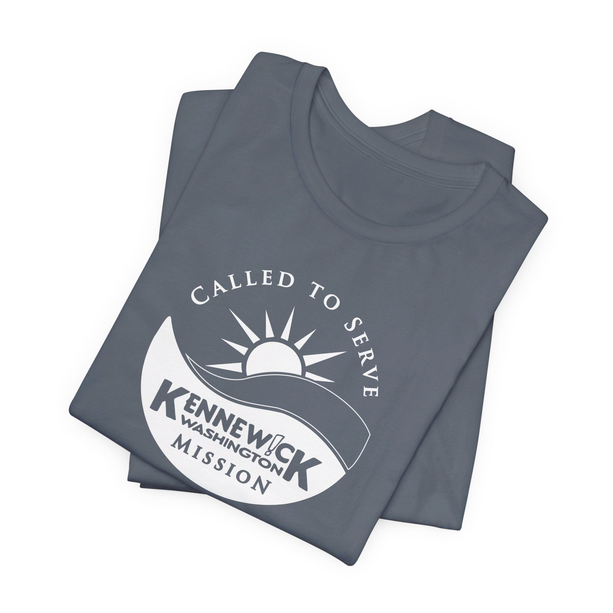 Washington Kennewick Mission Circular Monochrome Logo T-Shirt - Mission Wishlist - LDS Missionary Gift Store