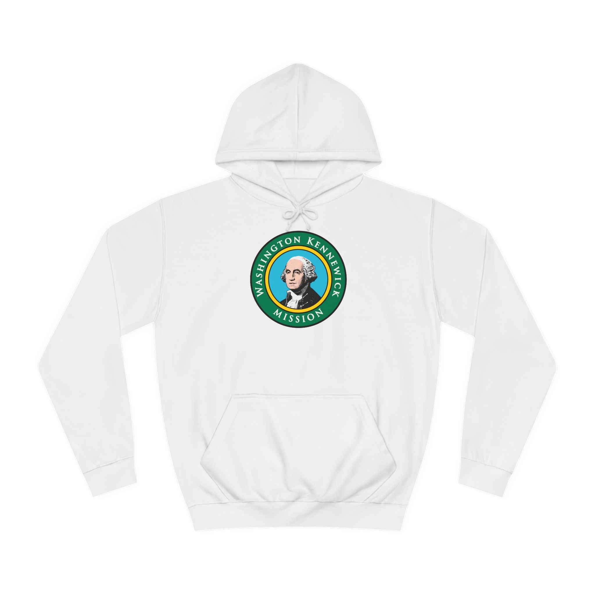 Washington Kennewick Mission State Flag Logo (Black Border) College Hoodie - Mission Wishlist - LDS Missionary Gift Store