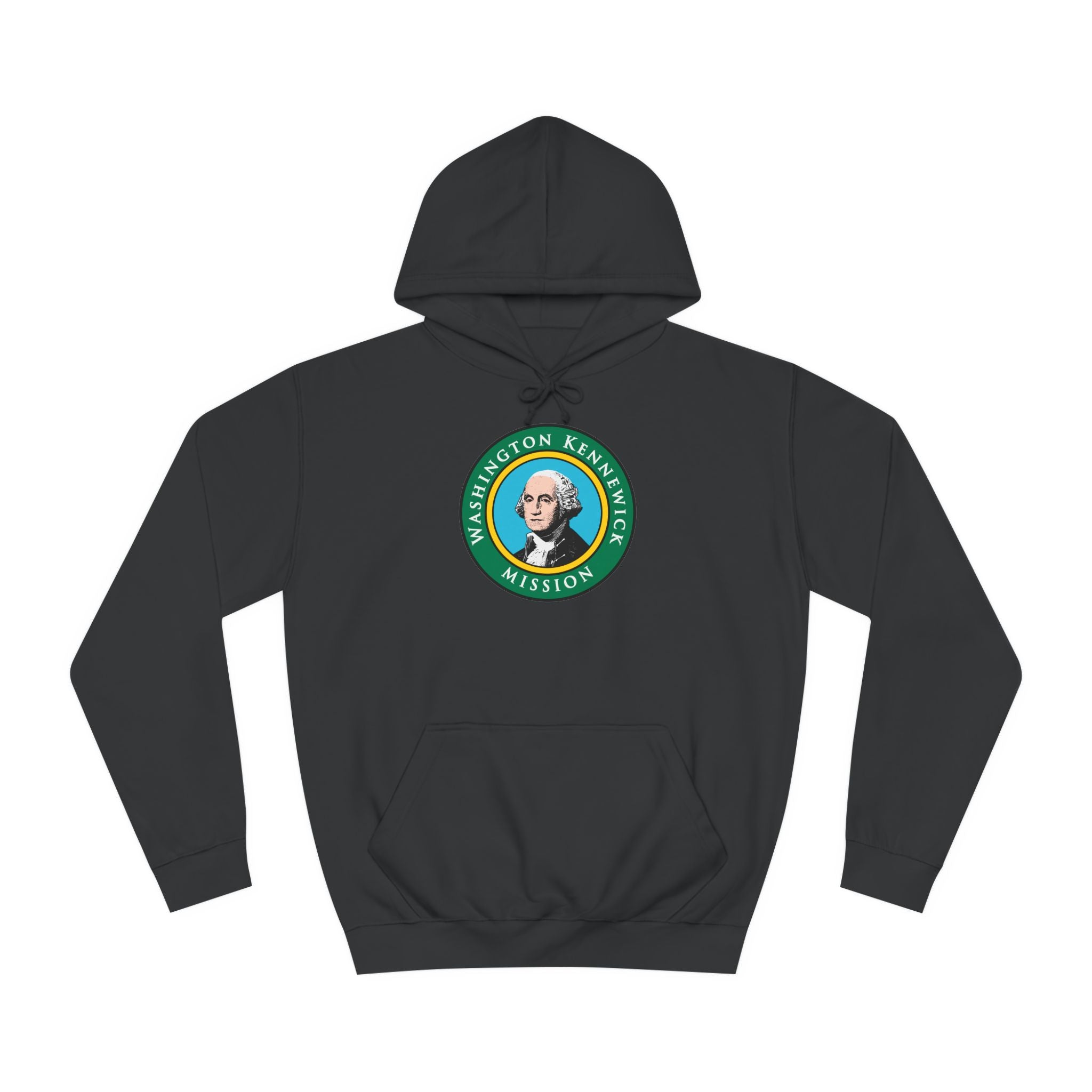 Washington Kennewick Mission State Flag Logo (Black Border) College Hoodie - Mission Wishlist - LDS Missionary Gift Store