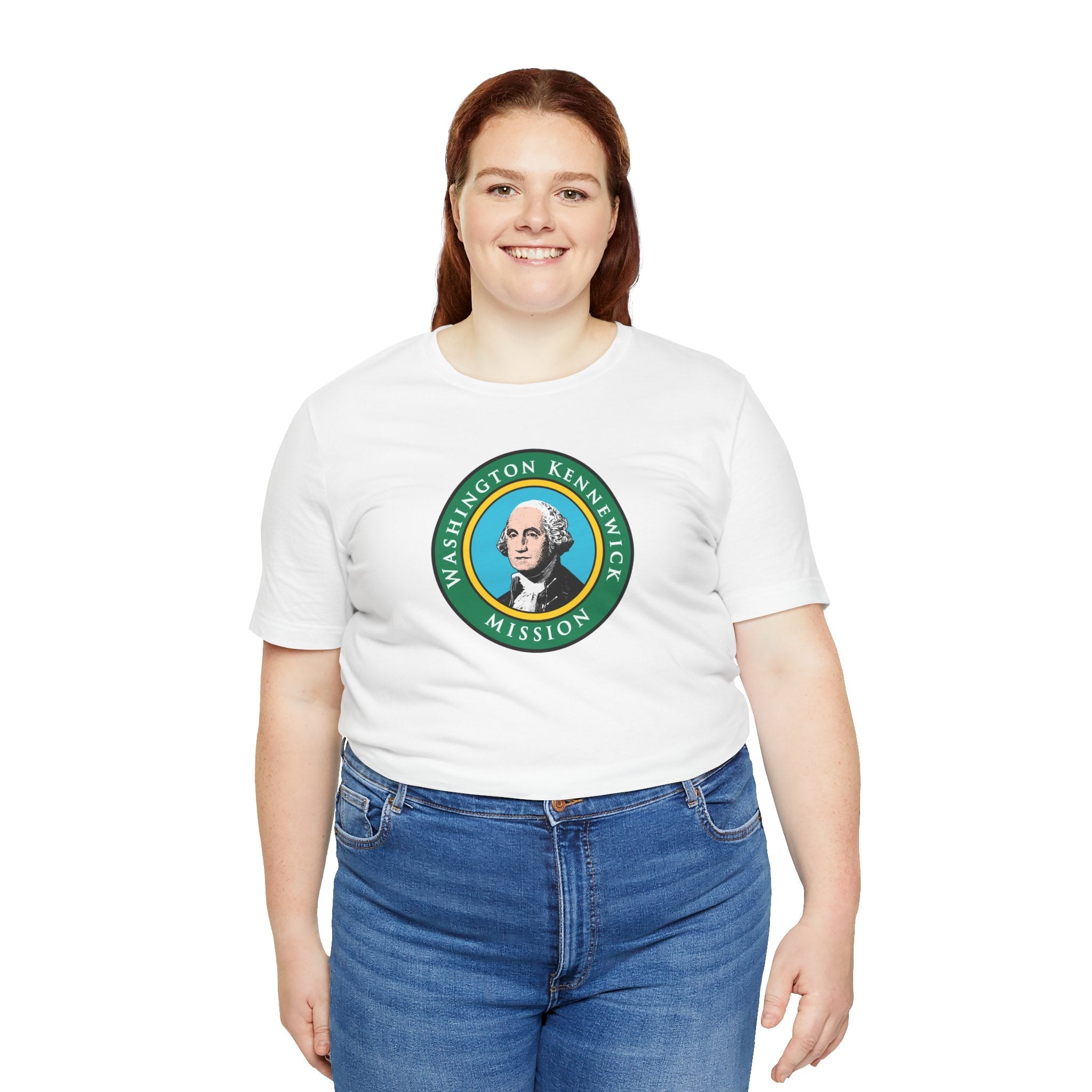 Washington Kennewick Mission State Flag Logo (Black Border) T-shirt - Mission Wishlist - LDS Missionary Gift Store