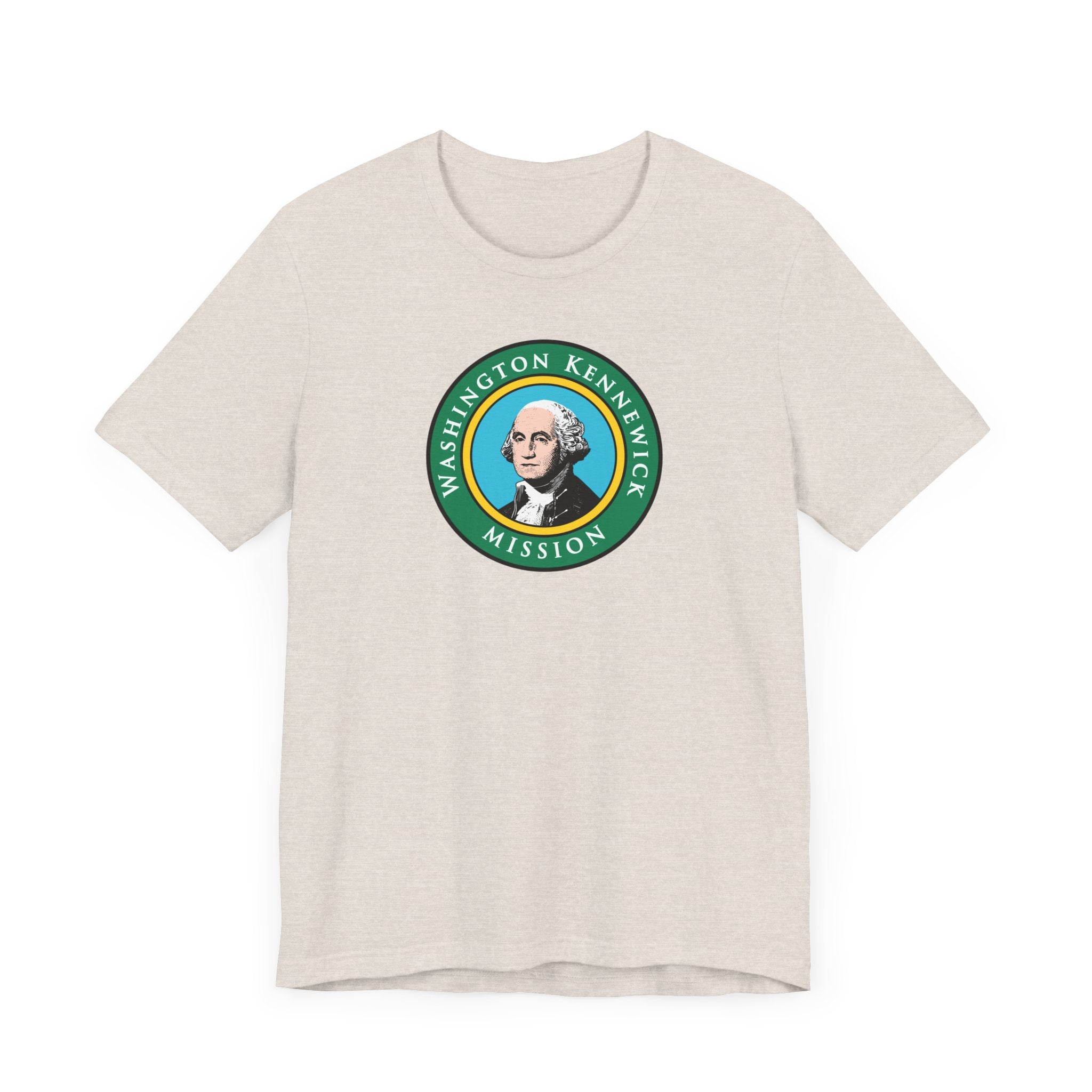 Washington Kennewick Mission State Flag Logo (Black Border) T-shirt - Mission Wishlist - LDS Missionary Gift Store