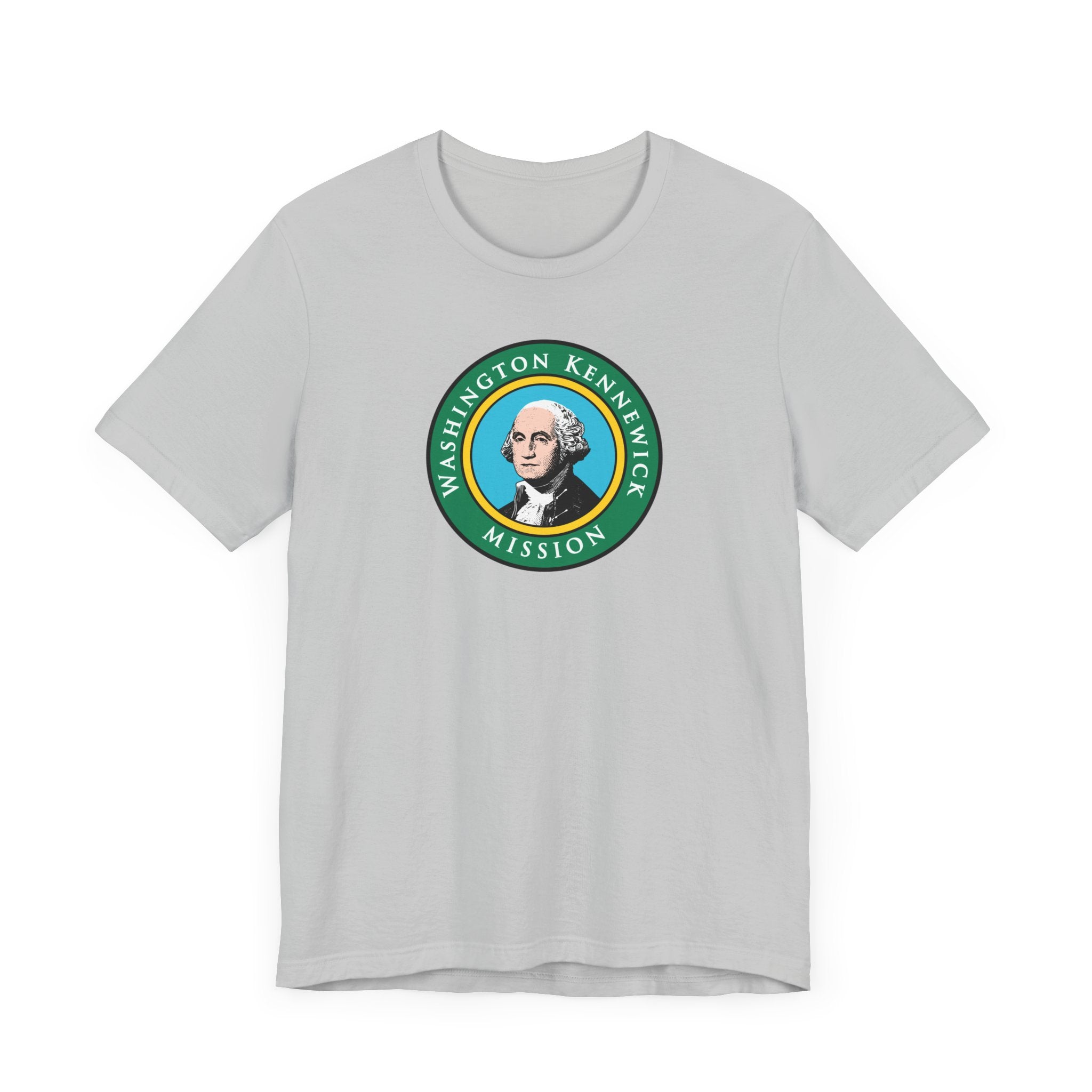 Washington Kennewick Mission State Flag Logo (Black Border) T-shirt - Mission Wishlist - LDS Missionary Gift Store