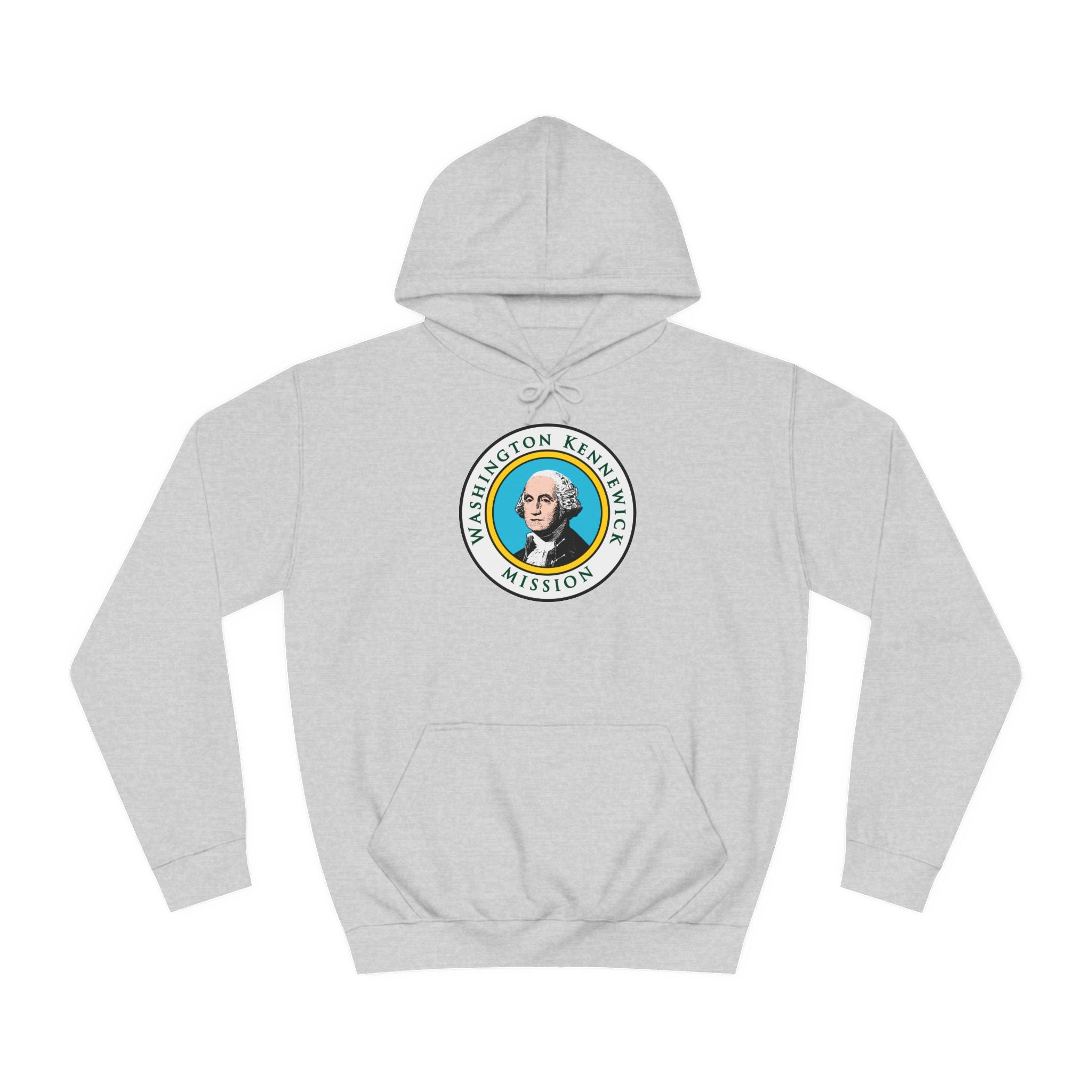 Washington Kennewick Mission State Flag Logo (White Border) College Hoodie - Mission Wishlist - LDS Missionary Gift Store