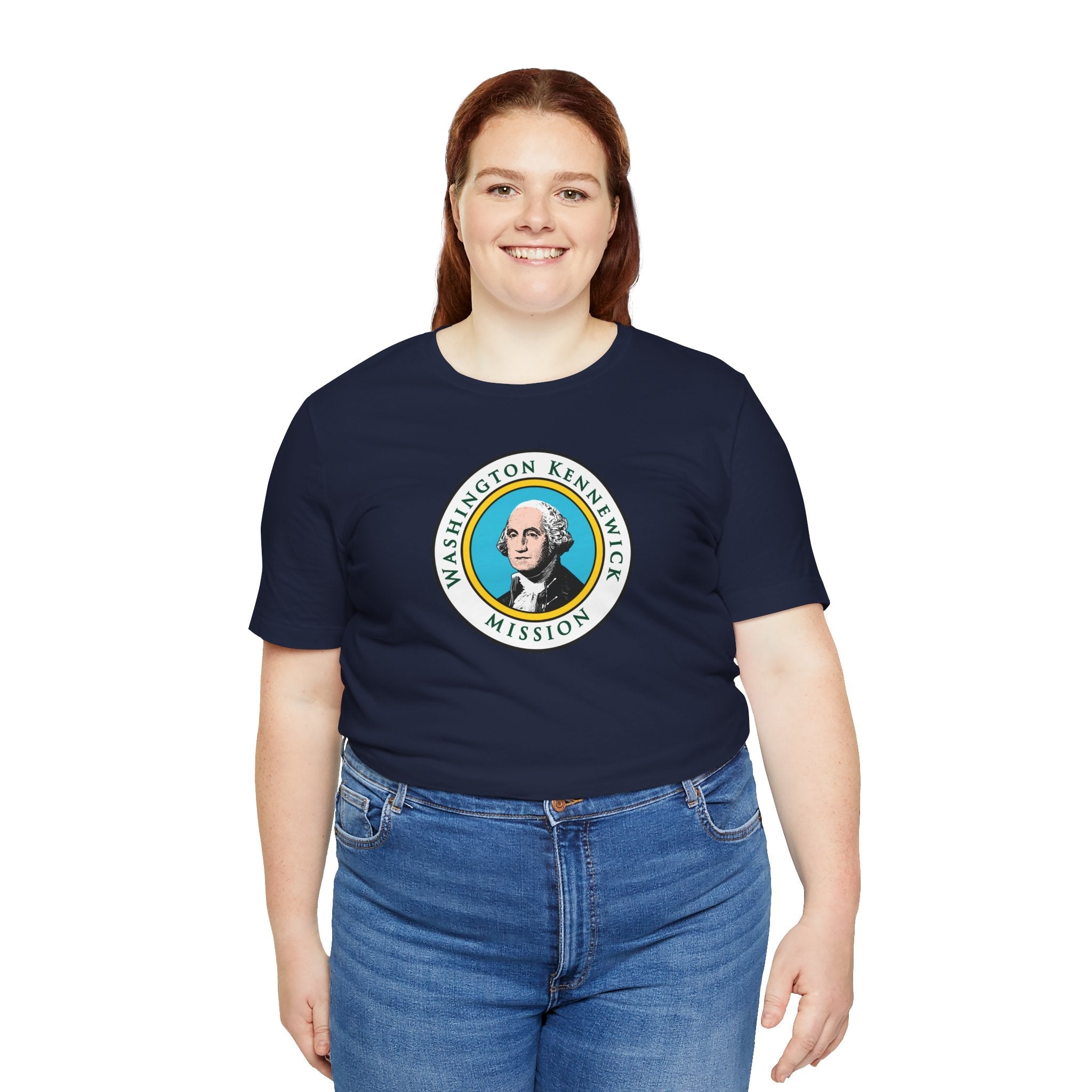 Washington Kennewick Mission State Flag Logo (White Border) T-shirt - Mission Wishlist - LDS Missionary Gift Store