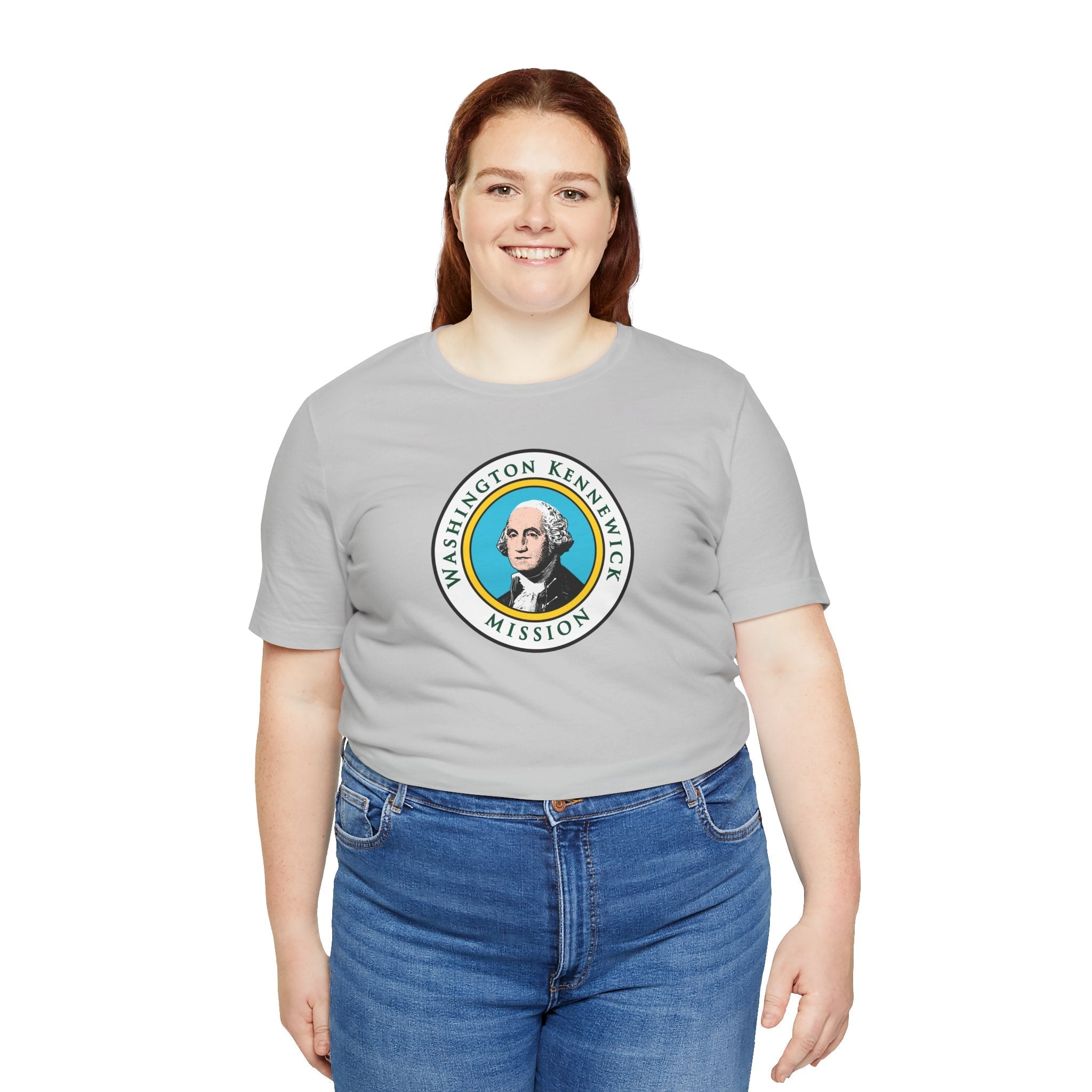 Washington Kennewick Mission State Flag Logo (White Border) T-shirt - Mission Wishlist - LDS Missionary Gift Store