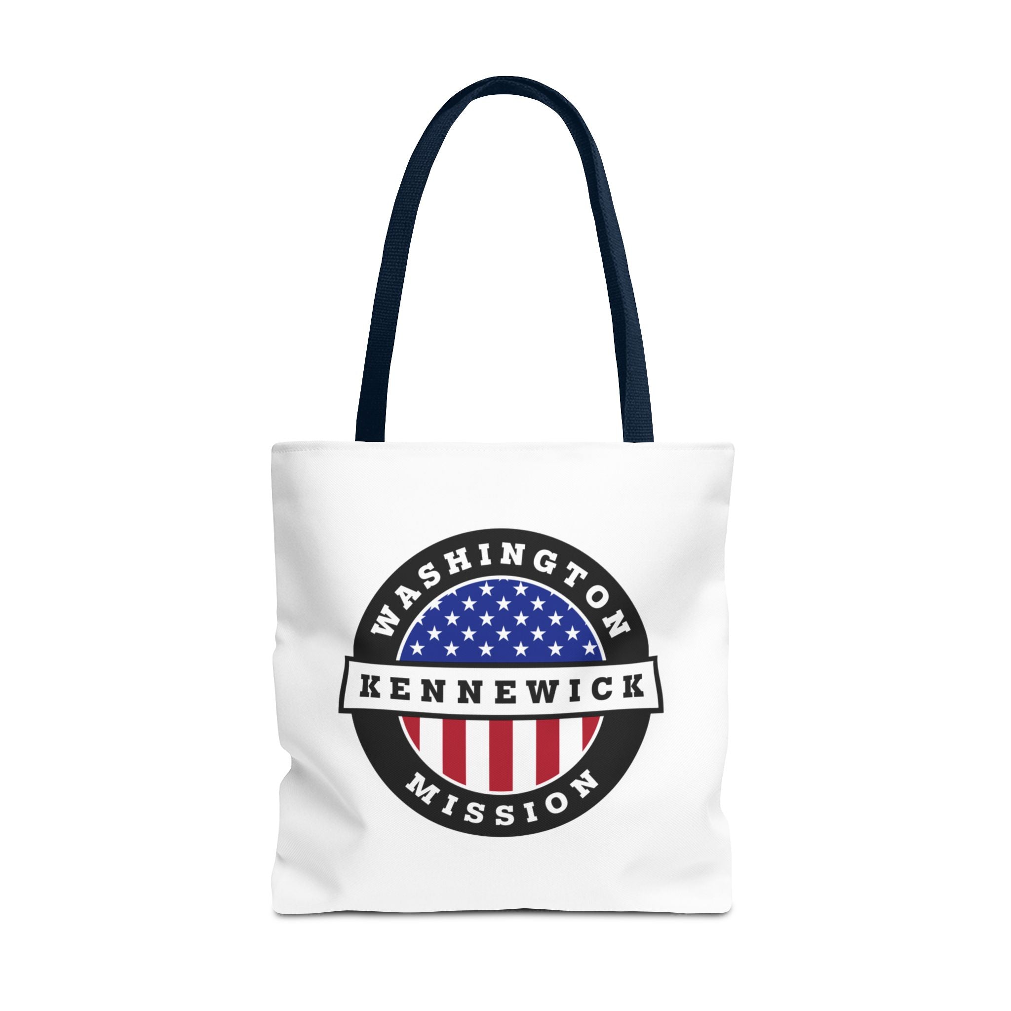 Washington Kennewick Mission USA Flag Logo Tote Bag White - Mission Wishlist - LDS Missionary Gift Store