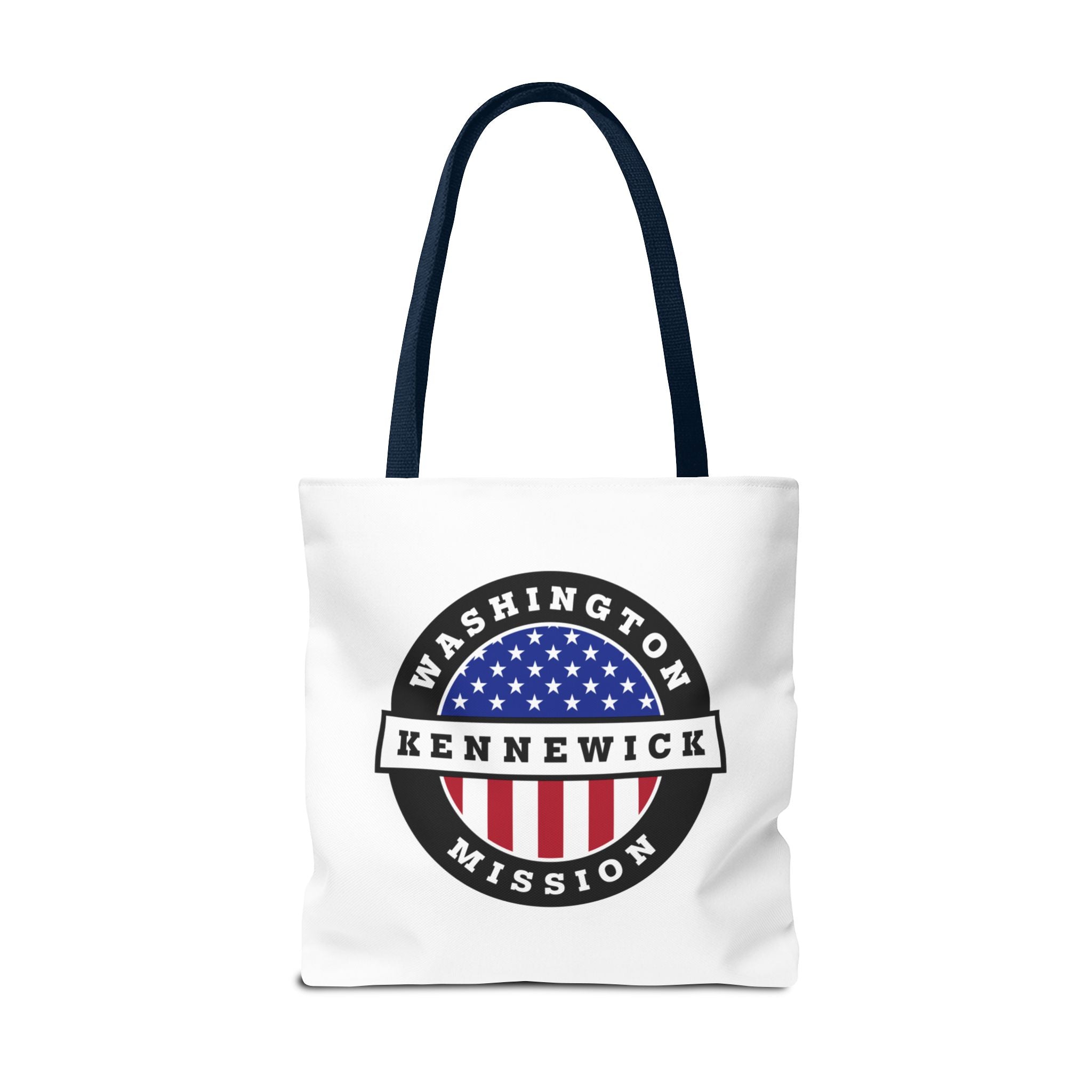 Washington Kennewick Mission USA Flag Logo Tote Bag White - Mission Wishlist - LDS Missionary Gift Store