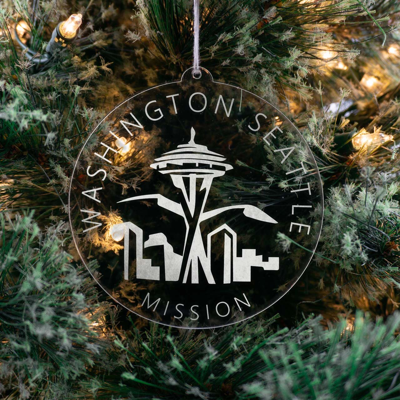 Washington Seattle Mission Christmas Ornament - Latter-Day Saint LDS Missionary Gift - Book of Mormon