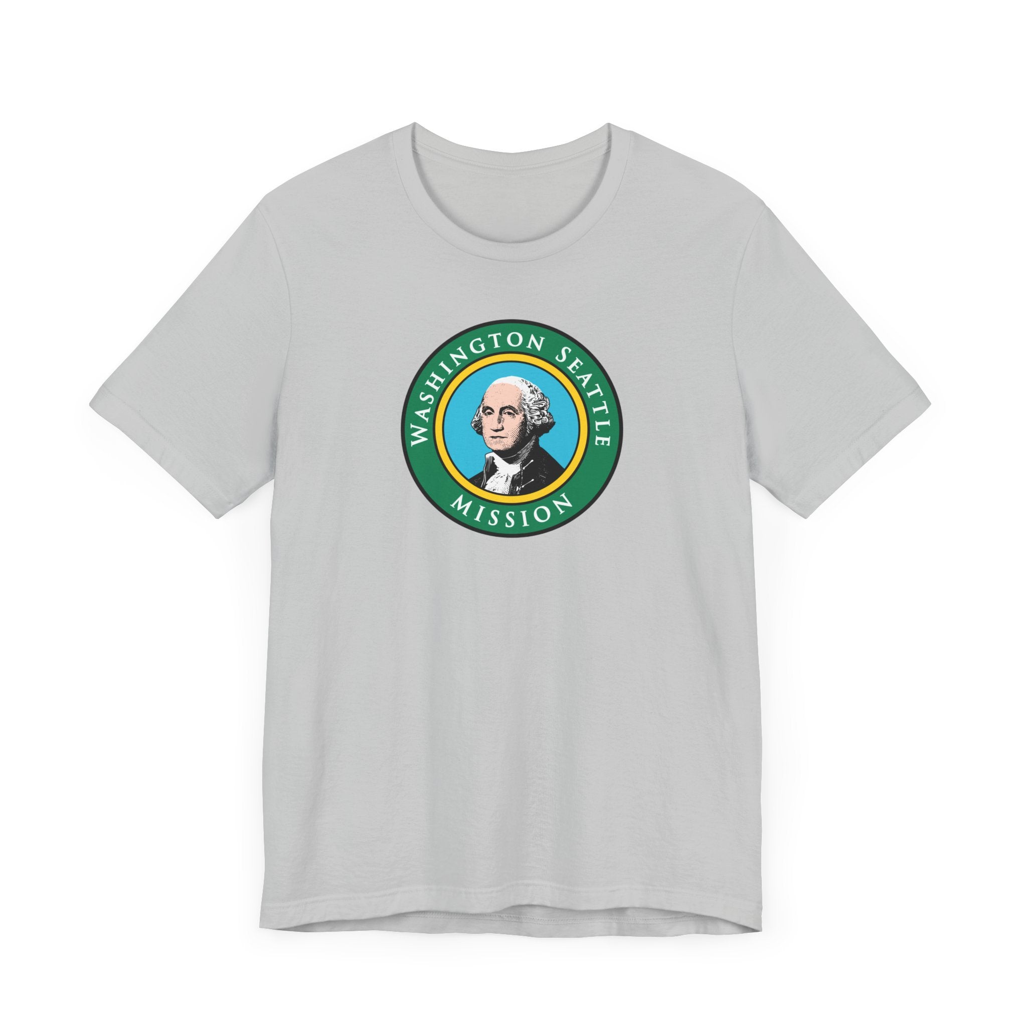 Washington Seattle Mission State Flag Logo (Black Border) T-shirt - Mission Wishlist - LDS Missionary Gift Store