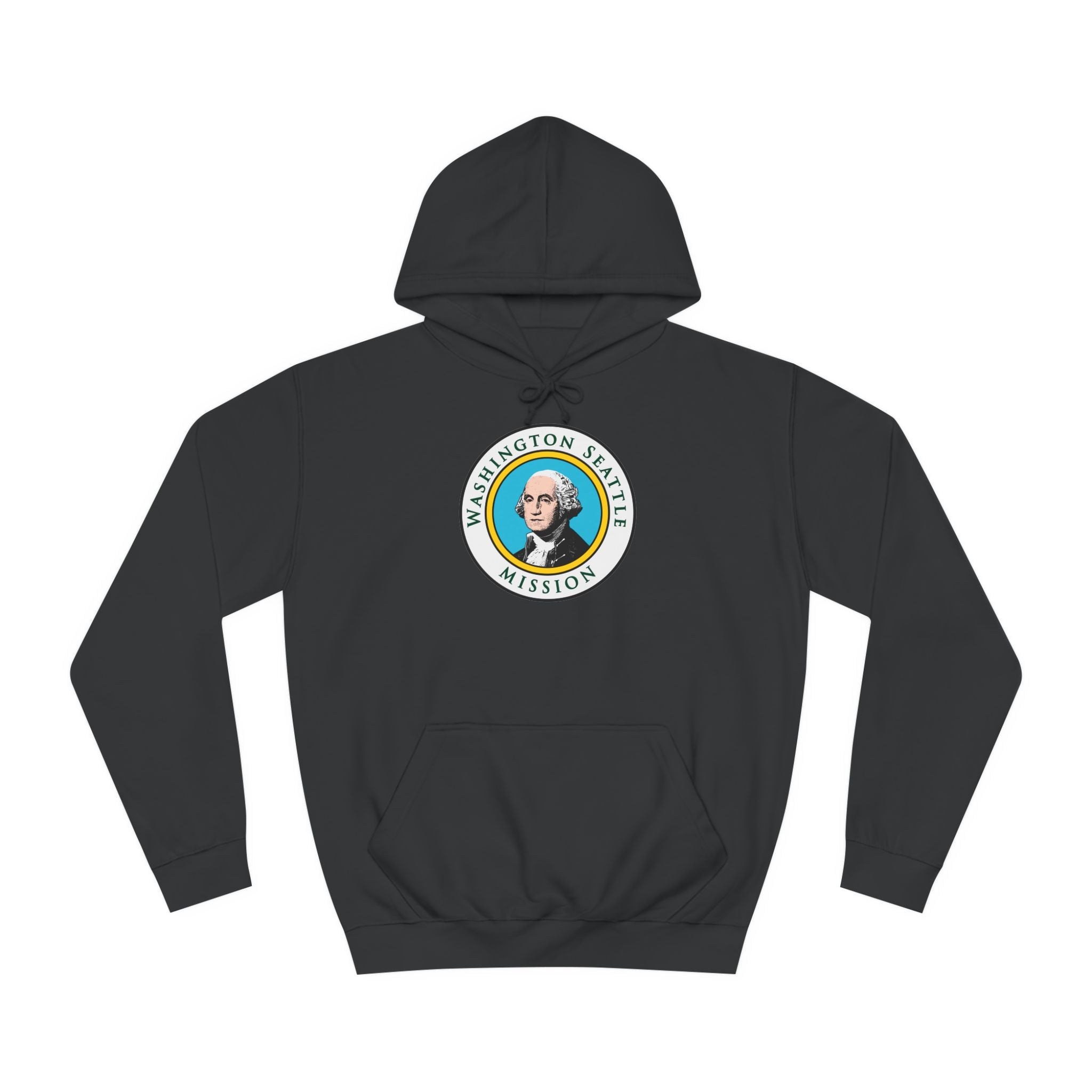 Washington Seattle Mission State Flag Logo (White Border) College Hoodie - Mission Wishlist - LDS Missionary Gift Store