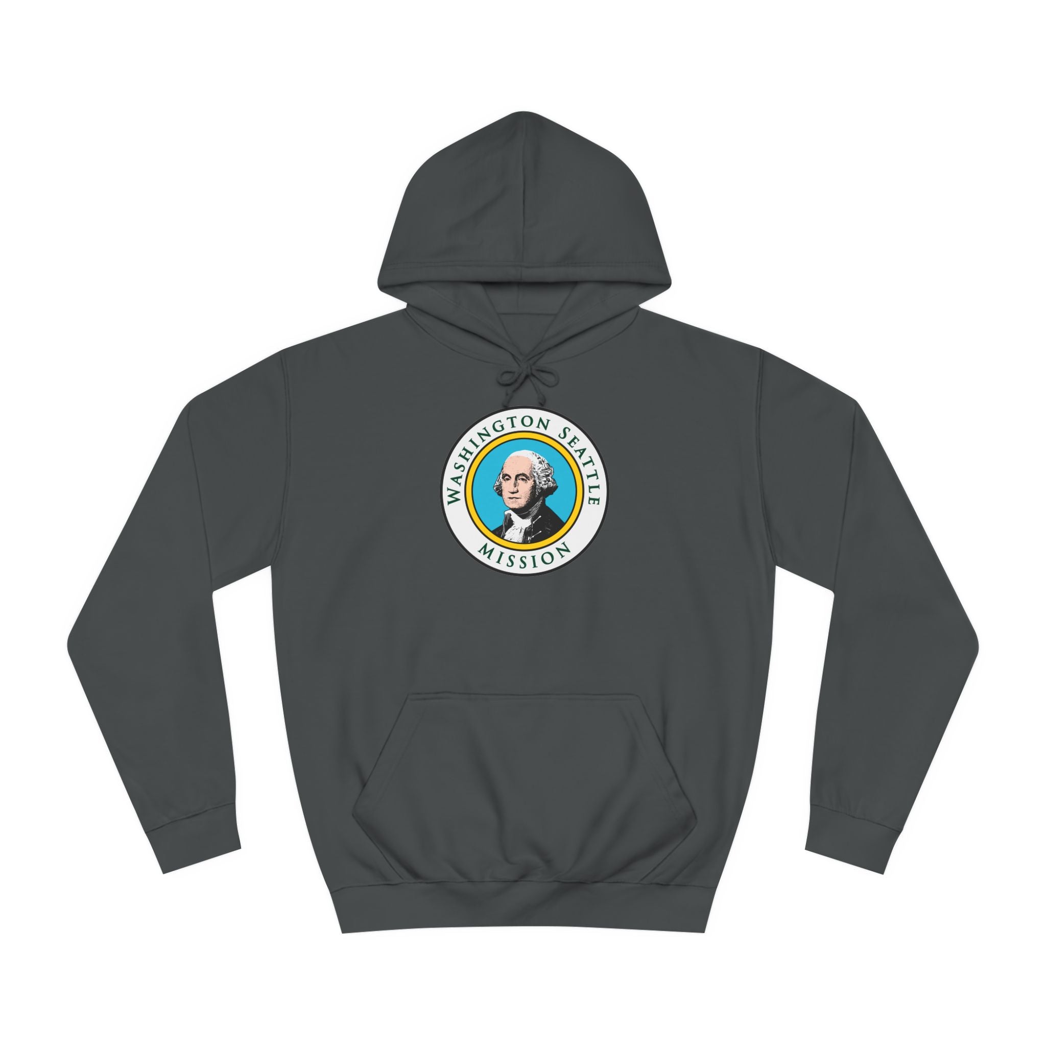 Washington Seattle Mission State Flag Logo (White Border) College Hoodie - Mission Wishlist - LDS Missionary Gift Store