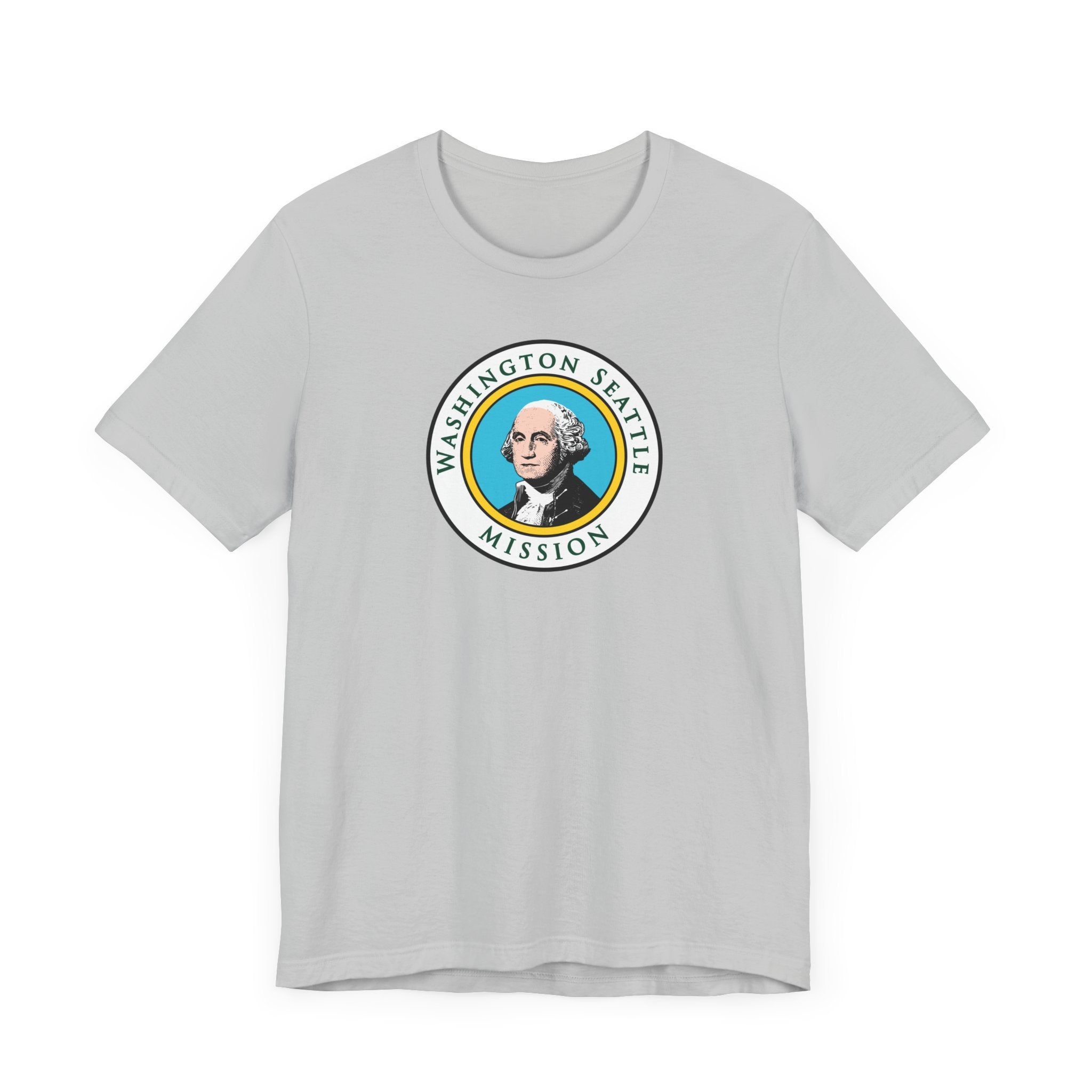 Washington Seattle Mission State Flag Logo (White Border) T-shirt - Mission Wishlist - LDS Missionary Gift Store