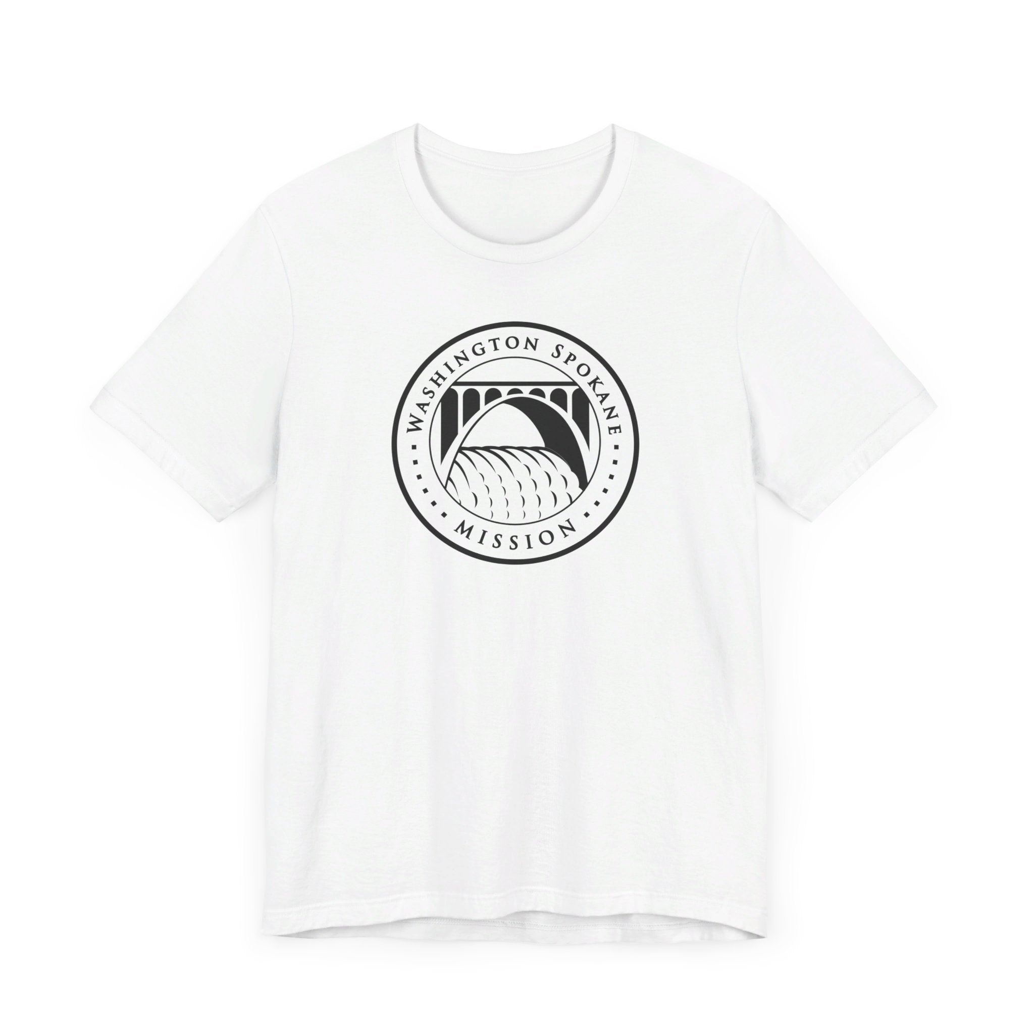 Washington Spokane Mission Circular Monochrome Logo T-Shirt - Mission Wishlist - LDS Missionary Gift Store