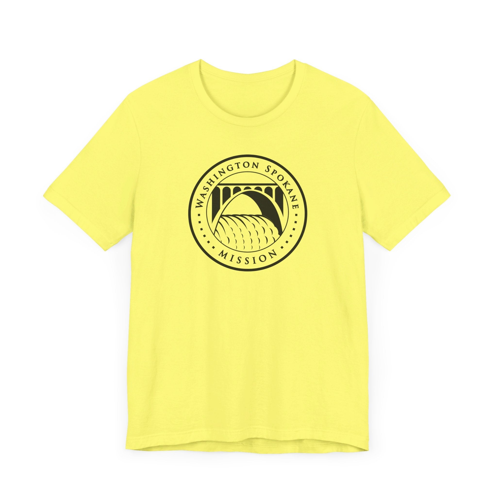 Washington Spokane Mission Circular Monochrome Logo T-Shirt - Mission Wishlist - LDS Missionary Gift Store