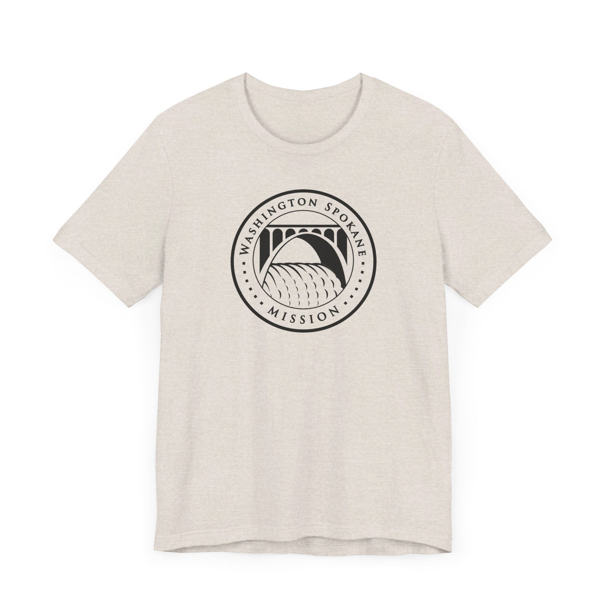 Washington Spokane Mission Circular Monochrome Logo T-Shirt - Mission Wishlist - LDS Missionary Gift Store