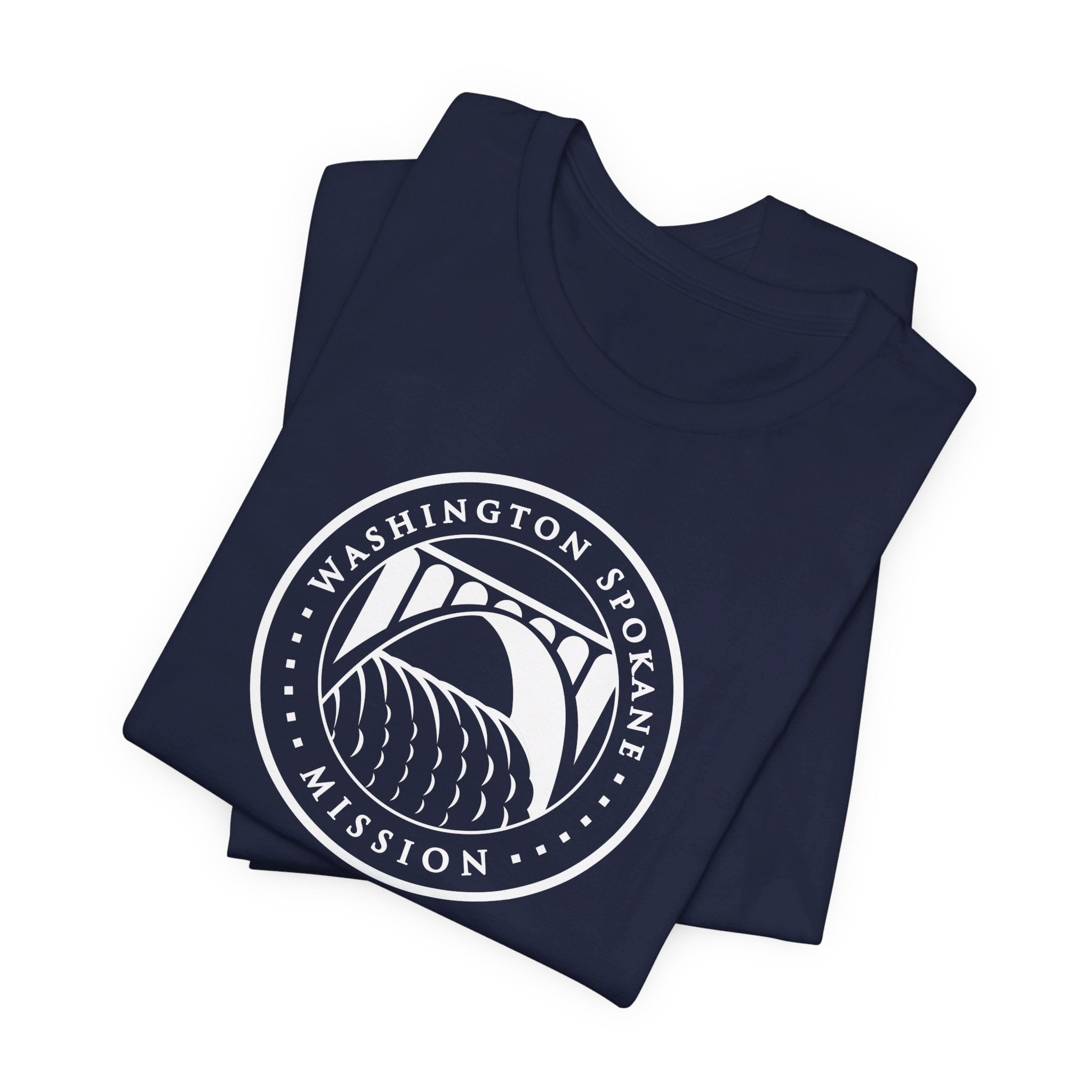 Washington Spokane Mission Circular Monochrome Logo T-Shirt - Mission Wishlist - LDS Missionary Gift Store