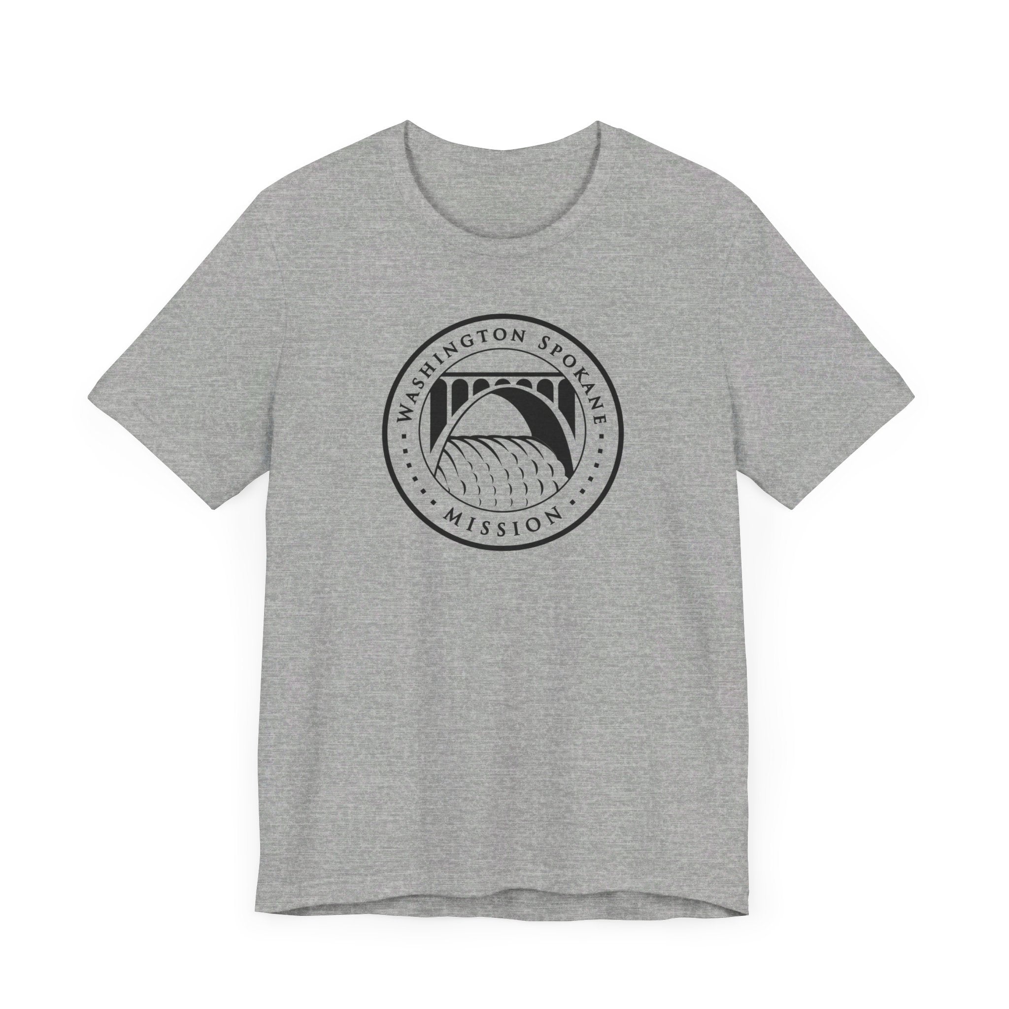 Washington Spokane Mission Circular Monochrome Logo T-Shirt - Mission Wishlist - LDS Missionary Gift Store