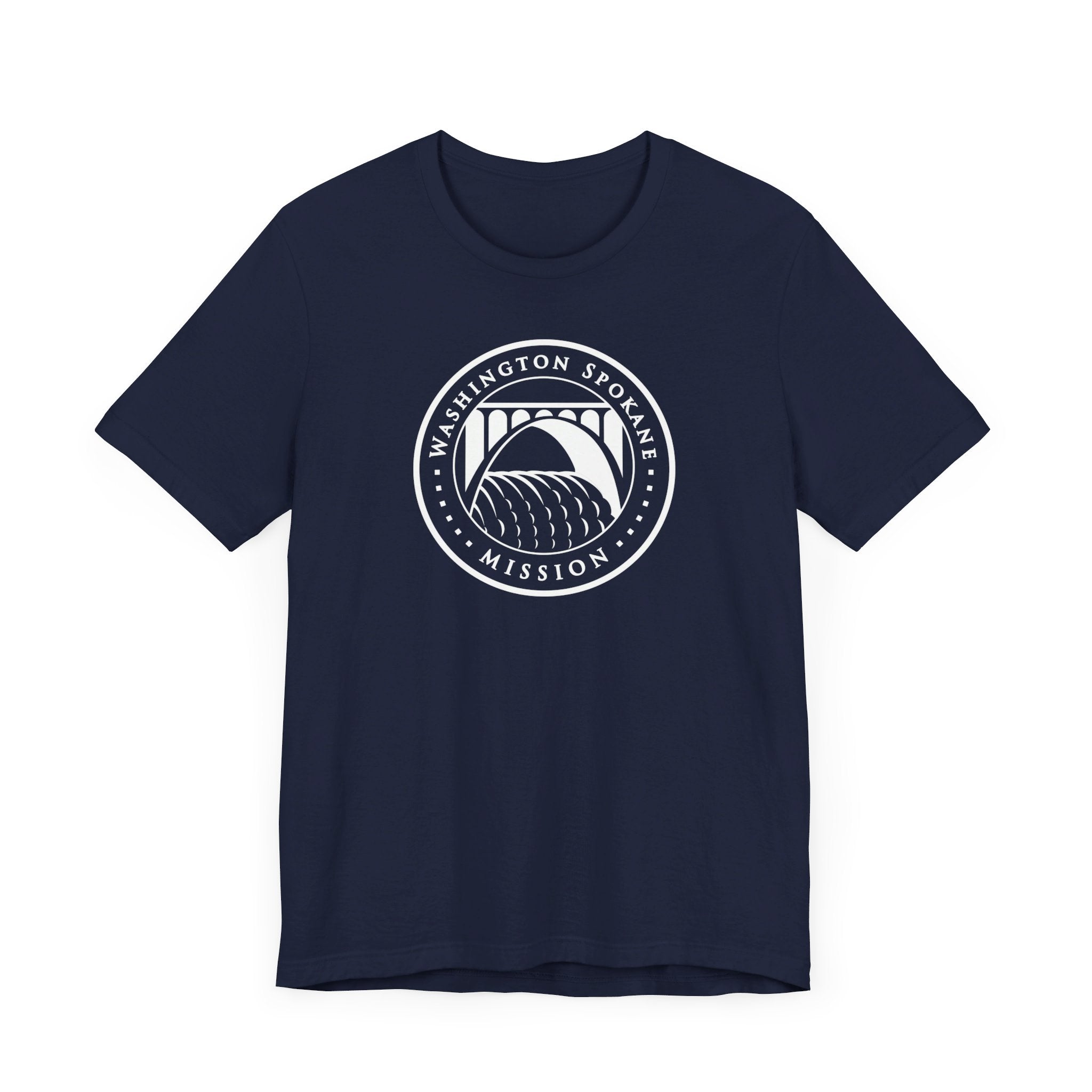 Washington Spokane Mission Circular Monochrome Logo T-Shirt - Mission Wishlist - LDS Missionary Gift Store