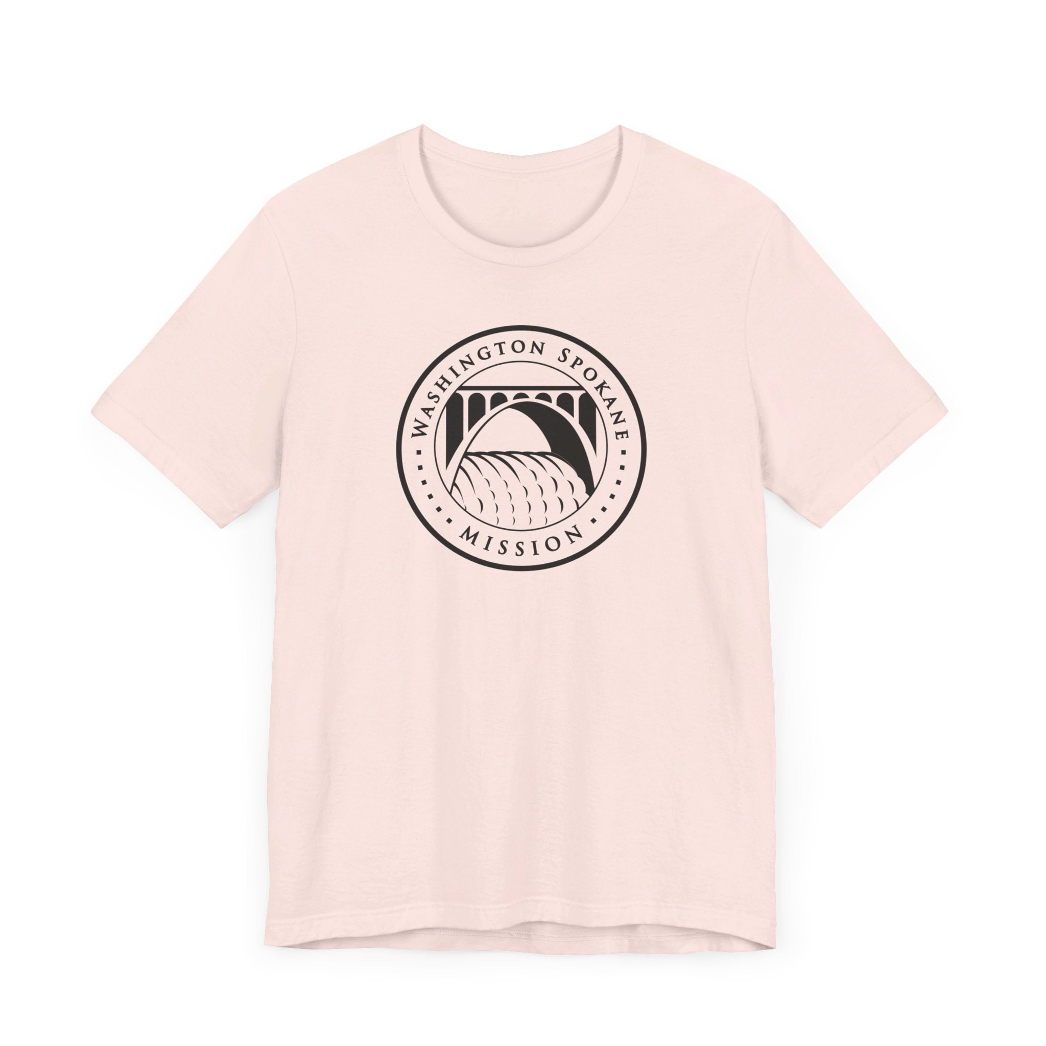 Washington Spokane Mission Circular Monochrome Logo T-Shirt - Mission Wishlist - LDS Missionary Gift Store