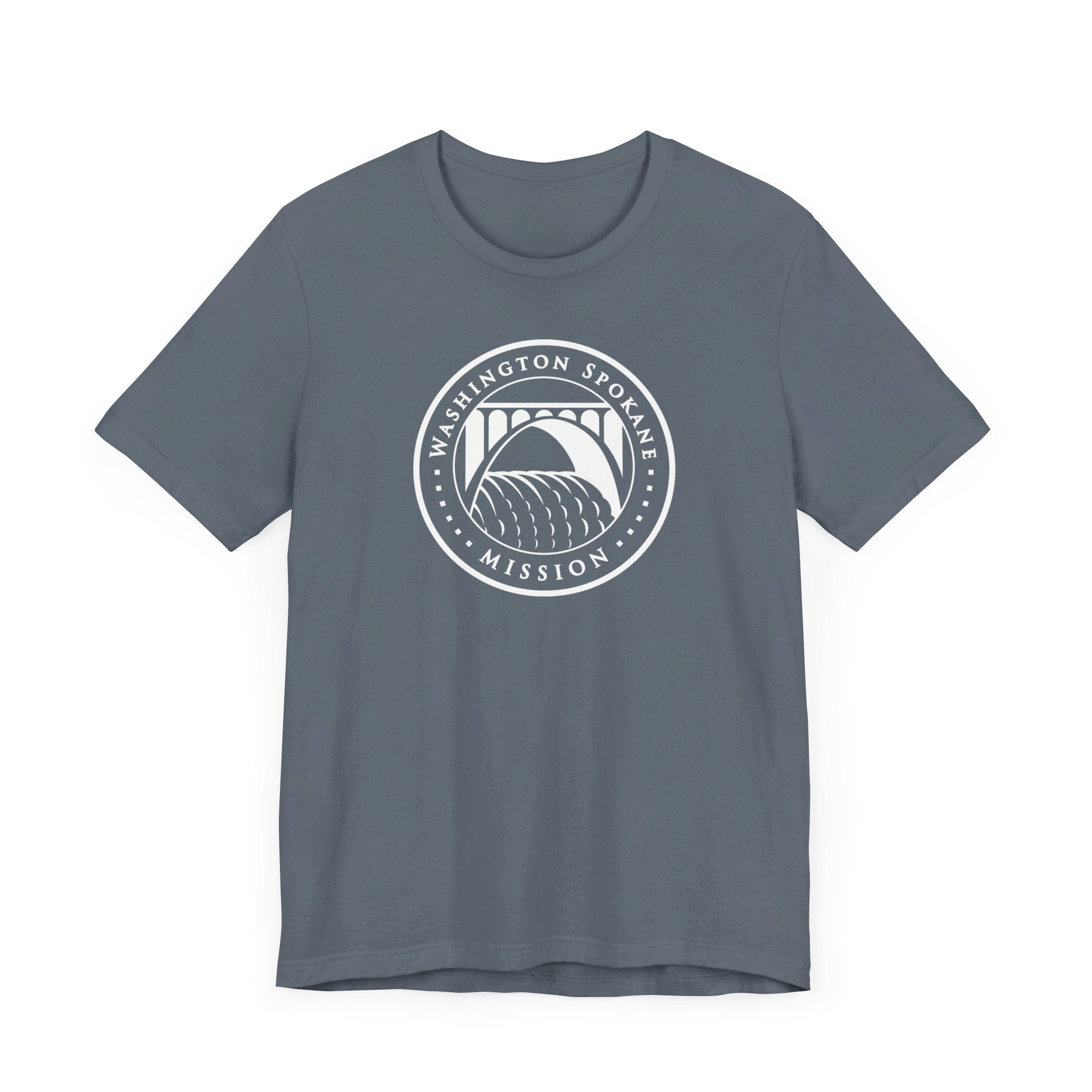 Washington Spokane Mission Circular Monochrome Logo T-Shirt - Mission Wishlist - LDS Missionary Gift Store
