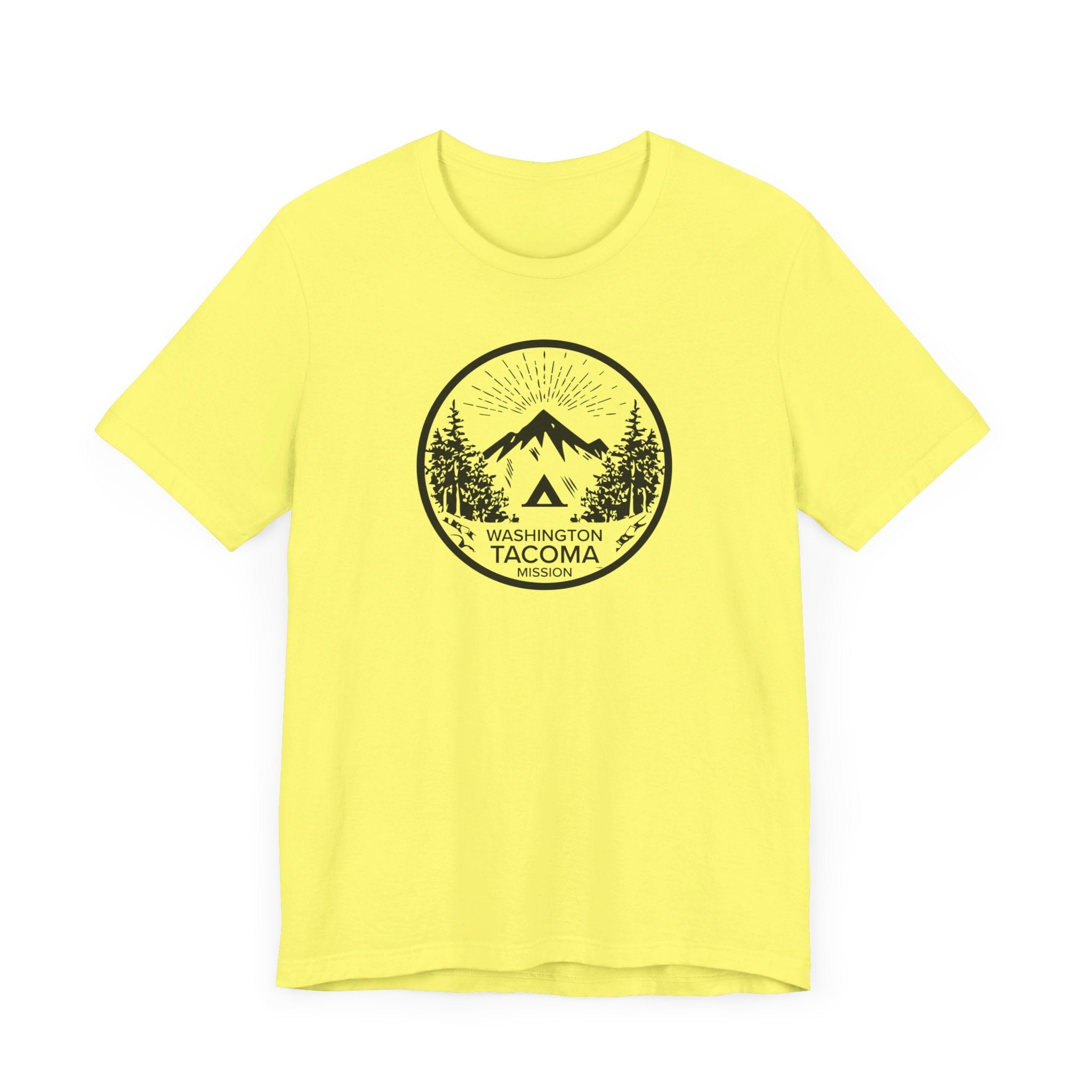 Washington Tacoma Mission Circular Monochrome Logo T-Shirt - Mission Wishlist - LDS Missionary Gift Store