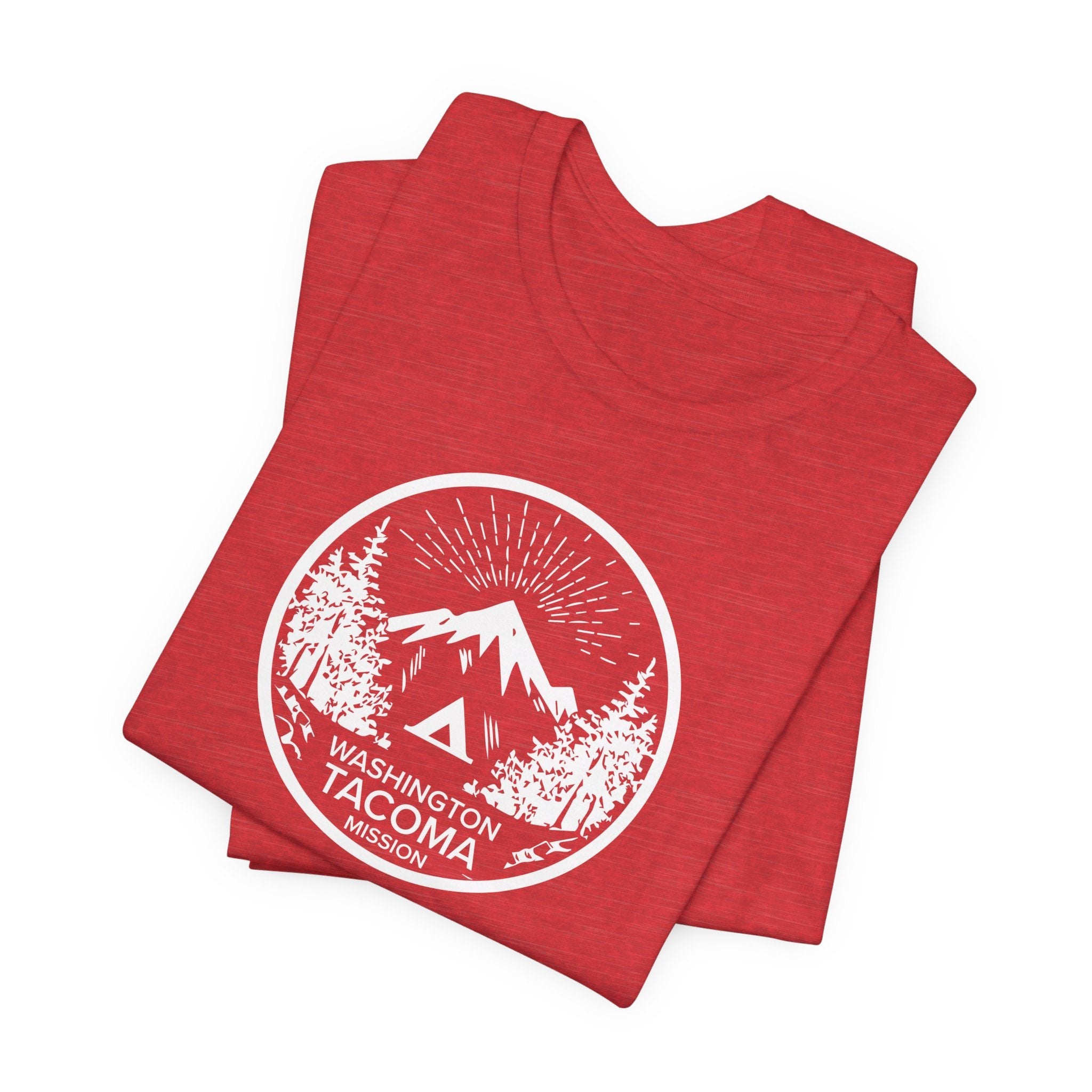 Washington Tacoma Mission Circular Monochrome Logo T-Shirt - Mission Wishlist - LDS Missionary Gift Store