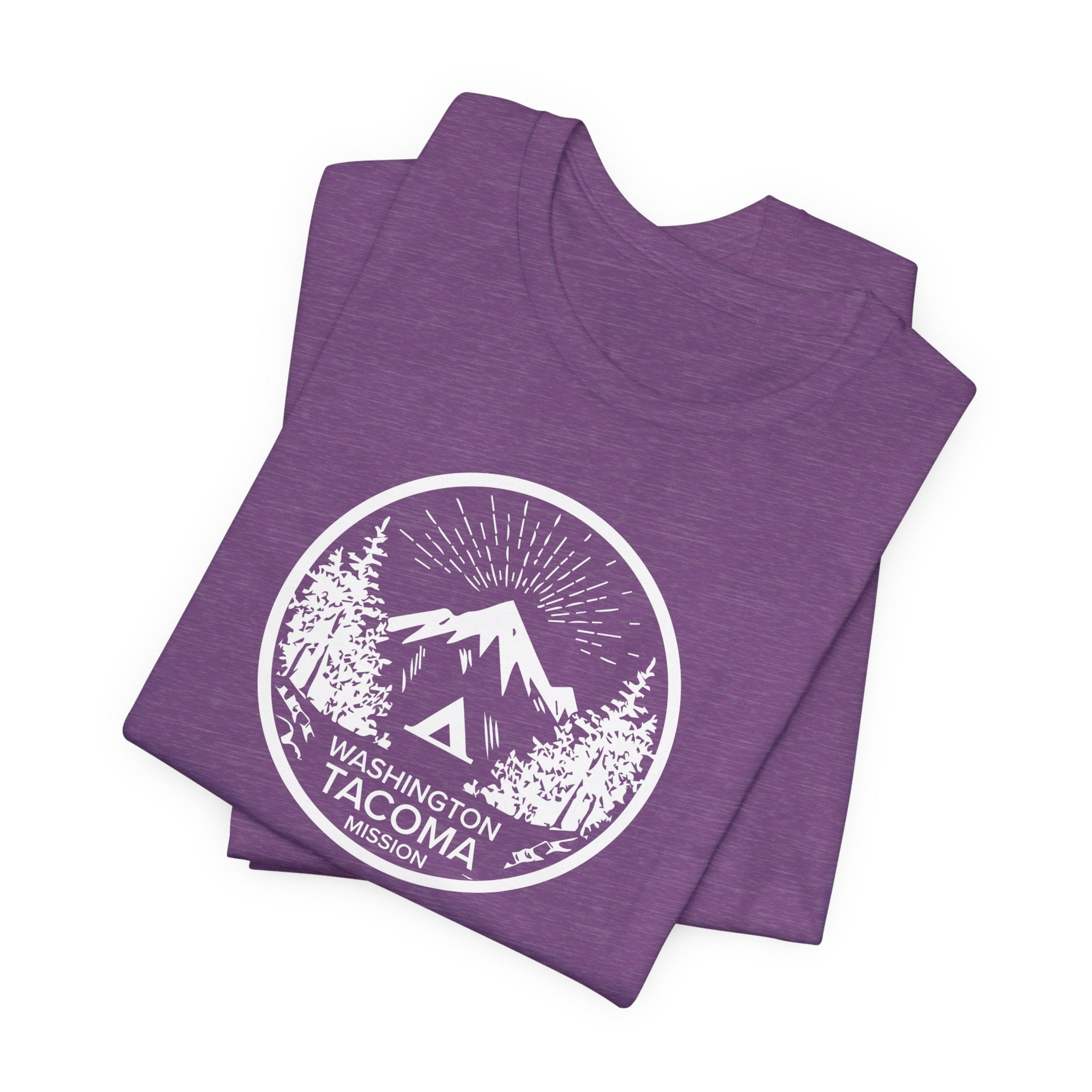 Washington Tacoma Mission Circular Monochrome Logo T-Shirt - Mission Wishlist - LDS Missionary Gift Store