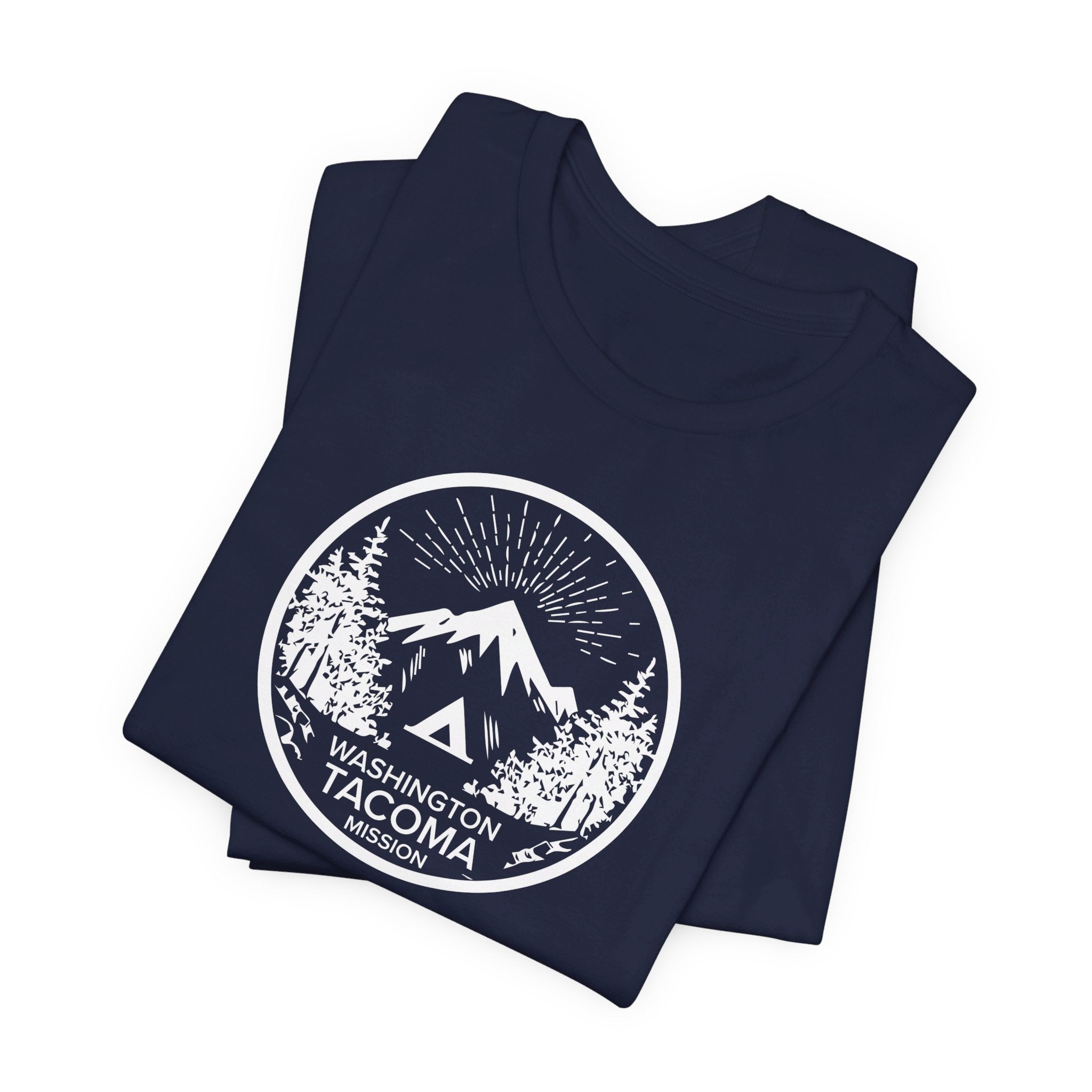 Washington Tacoma Mission Circular Monochrome Logo T-Shirt - Mission Wishlist - LDS Missionary Gift Store