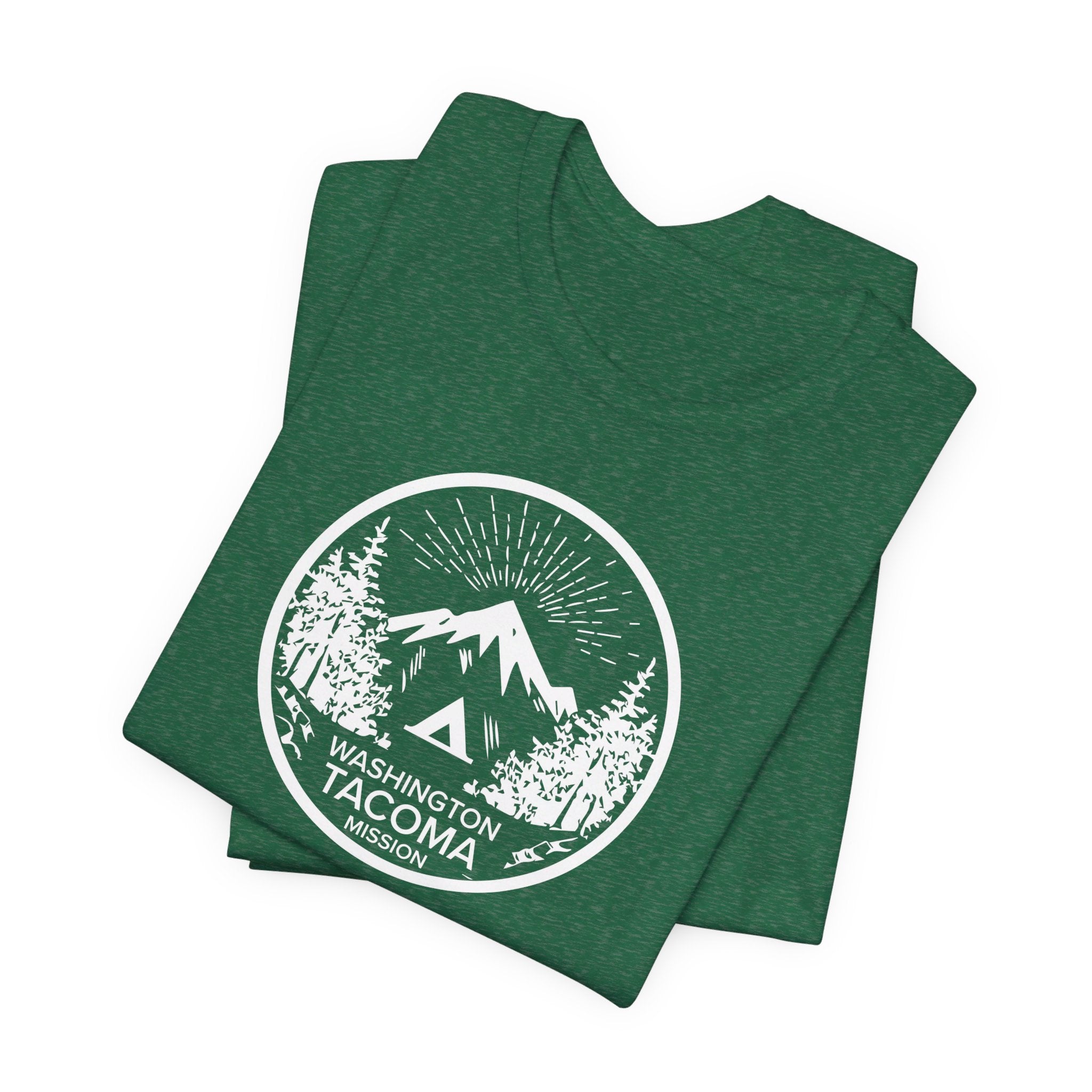 Washington Tacoma Mission Circular Monochrome Logo T-Shirt - Mission Wishlist - LDS Missionary Gift Store