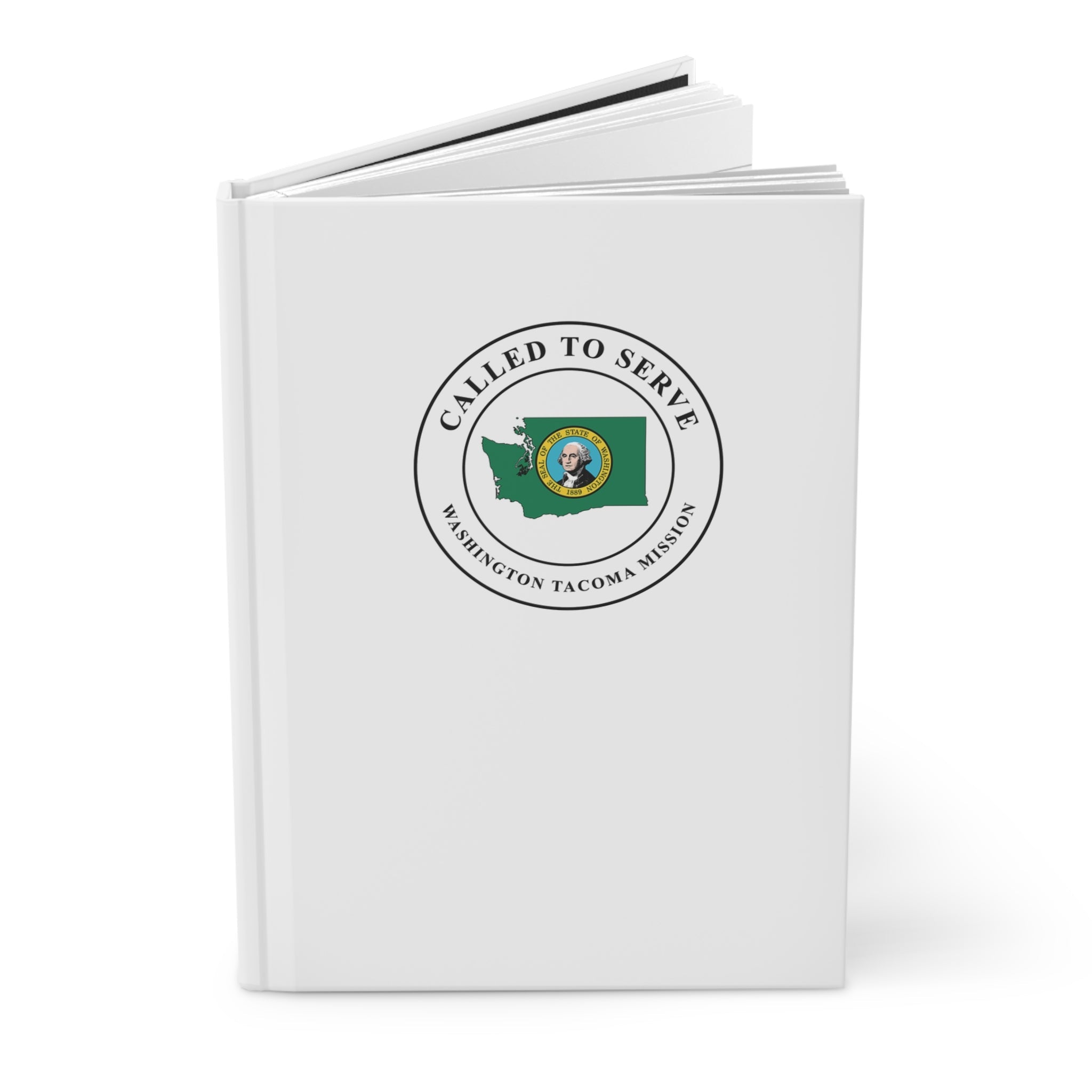 Washington Tacoma Mission Flag Map Called to Serve White Hardcover Journal Matte - Mission Wishlist - LDS Missionary Gift Store