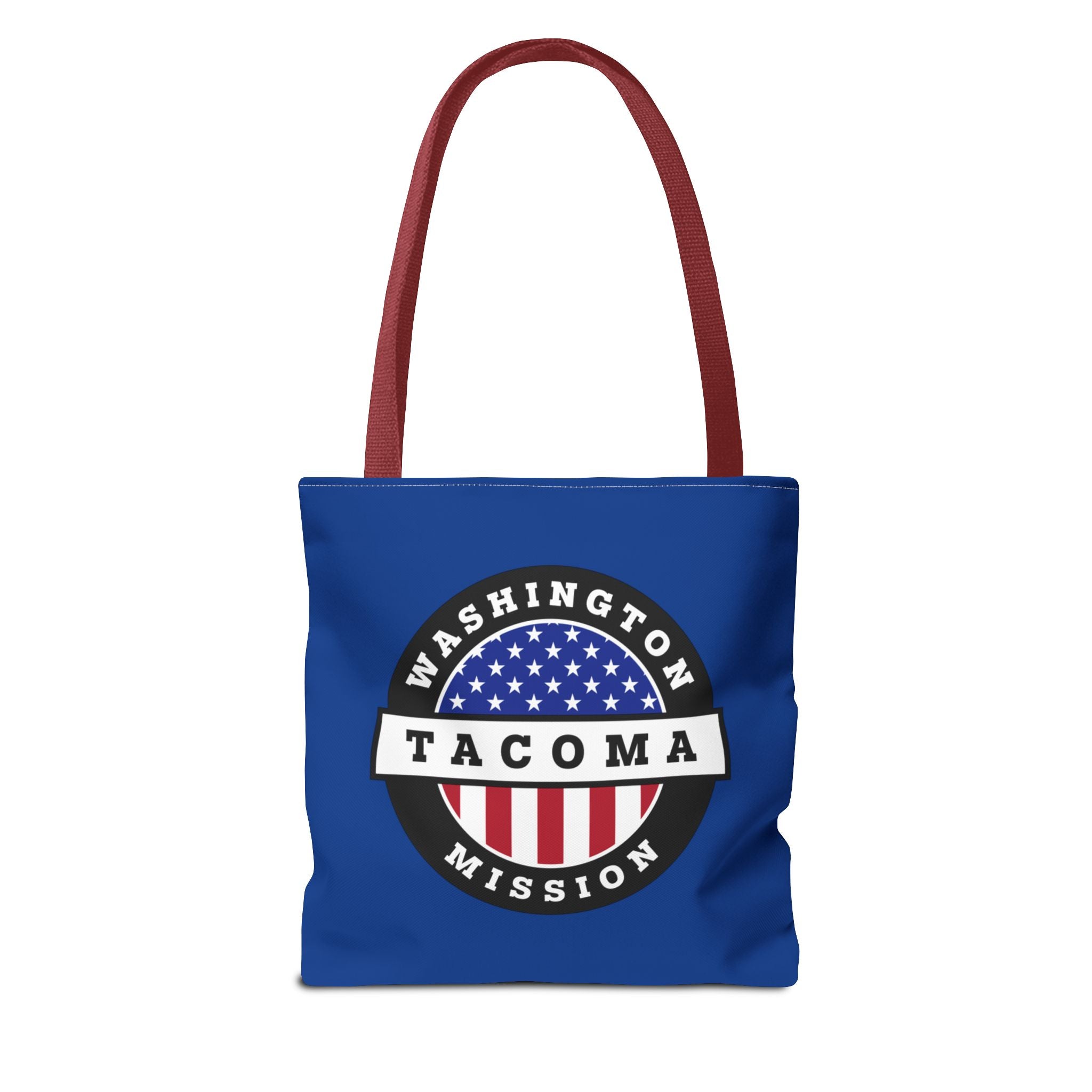 Washington Tacoma Mission USA Flag Logo Tote Bag Blue - Mission Wishlist - LDS Missionary Gift Store
