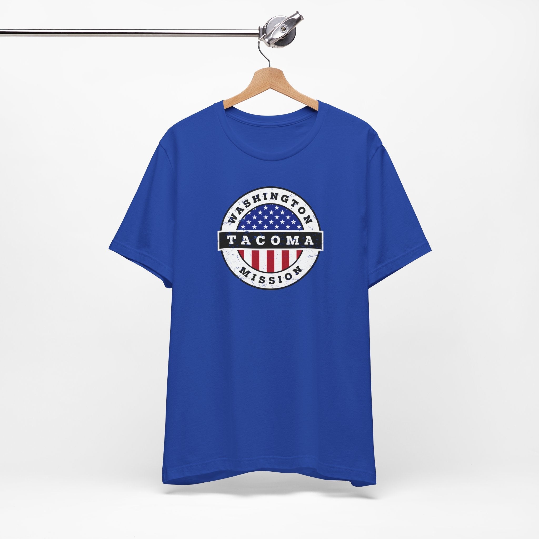 Washington Tacoma Mission Vintage Circular USA Flag T-Shirt - Mission Wishlist - LDS Missionary Gift Store