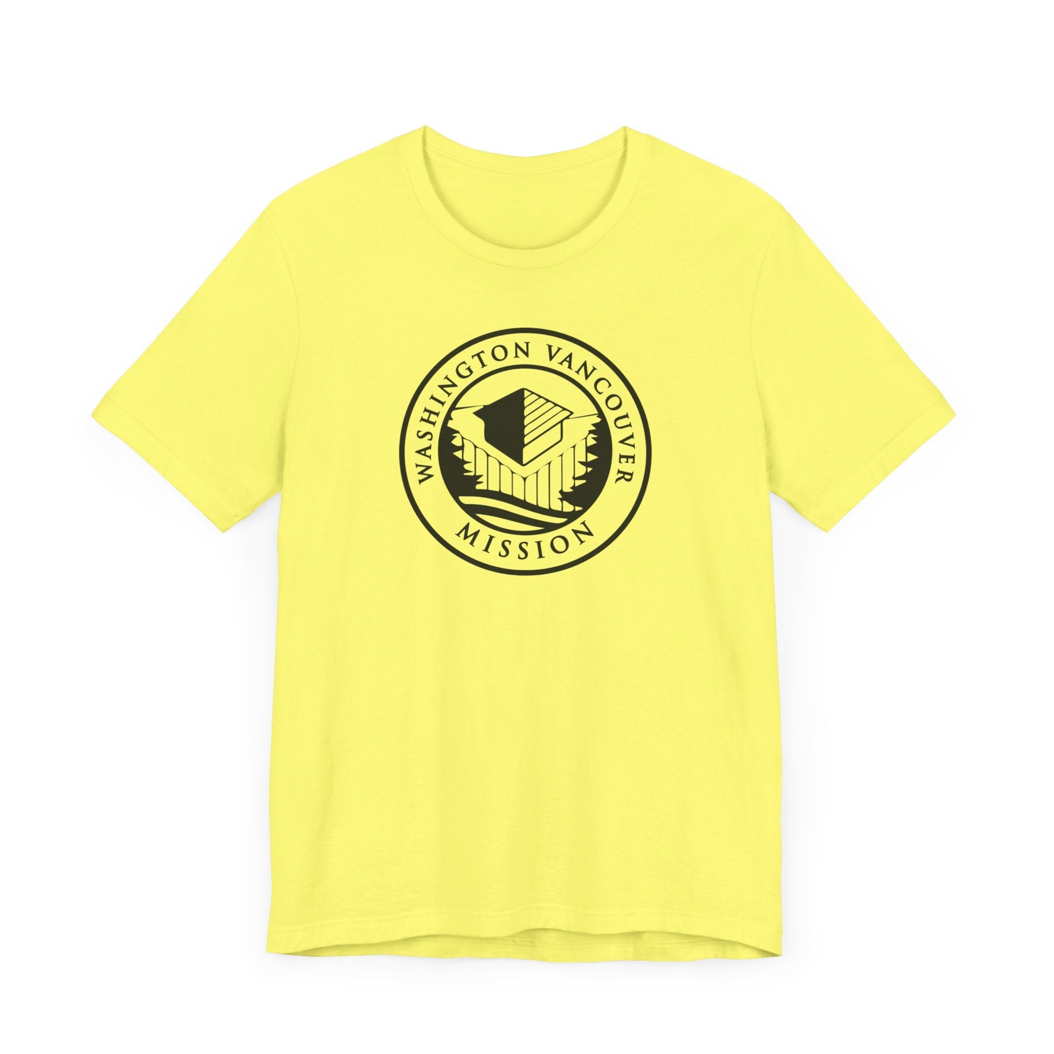 Washington Vancouver Mission Circular Monochrome Logo T-Shirt - Latter-Day Saint LDS Missionary Gift - Book of Mormon