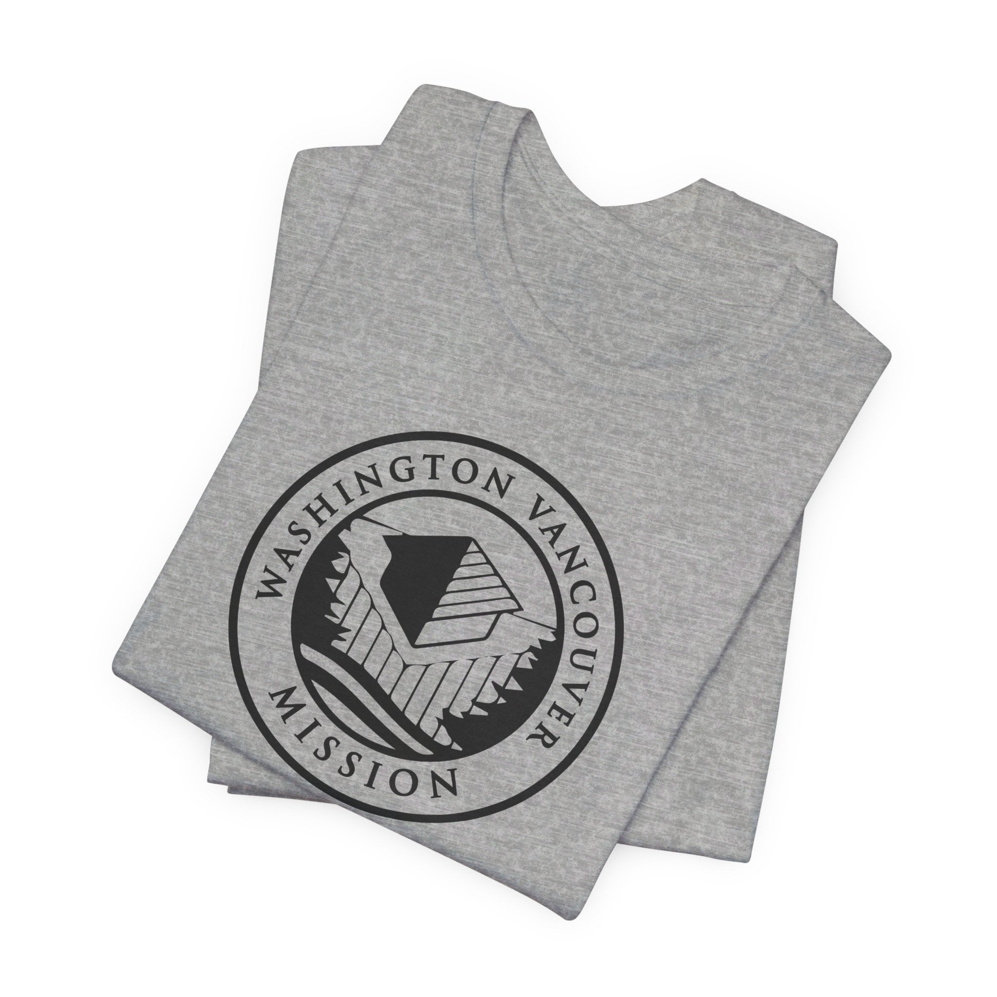 Washington Vancouver Mission Circular Monochrome Logo T-Shirt - Latter-Day Saint LDS Missionary Gift - Book of Mormon